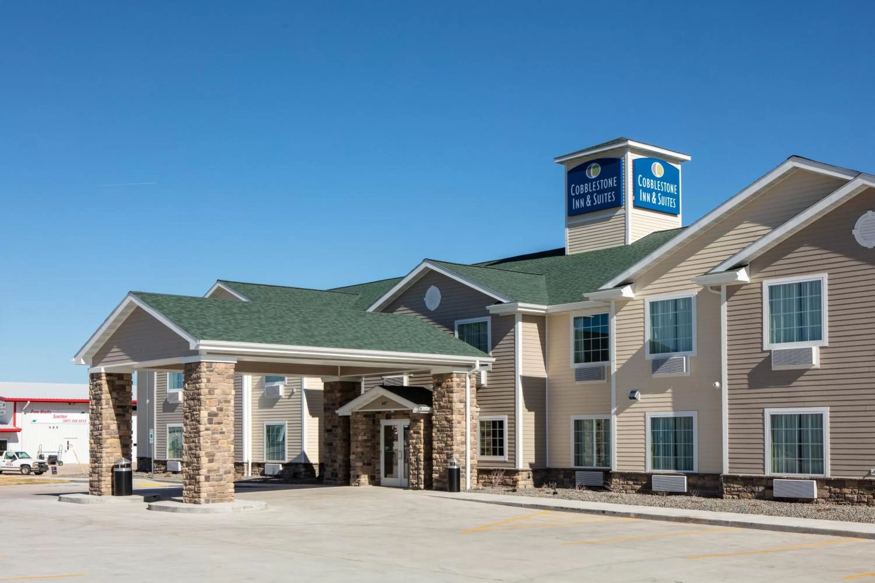 Facade/entrance in Cobblestone Inn & Suites - Pine Bluffs