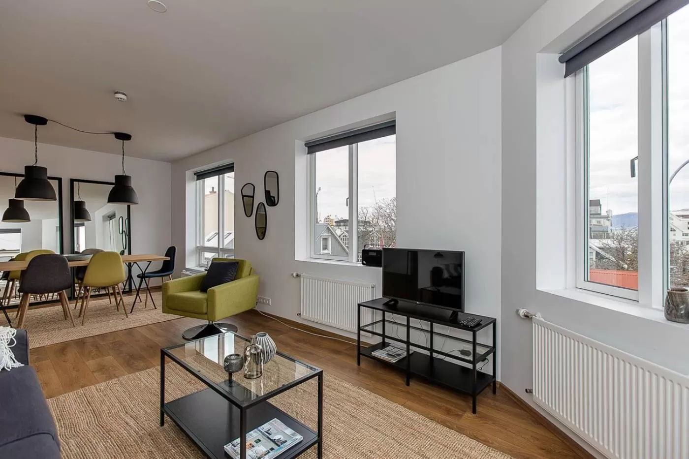 Communal lounge/ TV room in Tyr Apartments by Heimaleiga