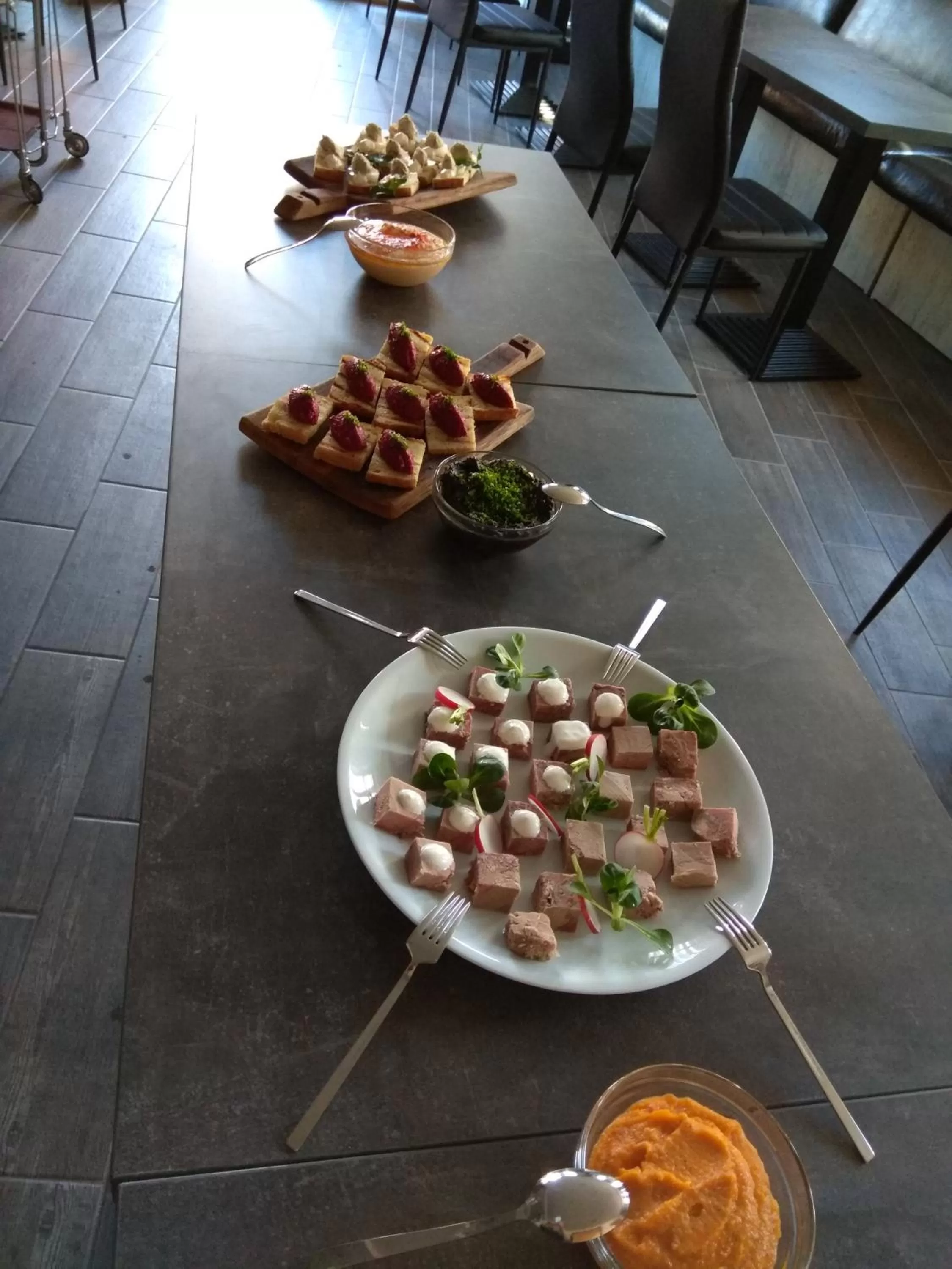 Food close-up in Roots Hotel and Wine Bar