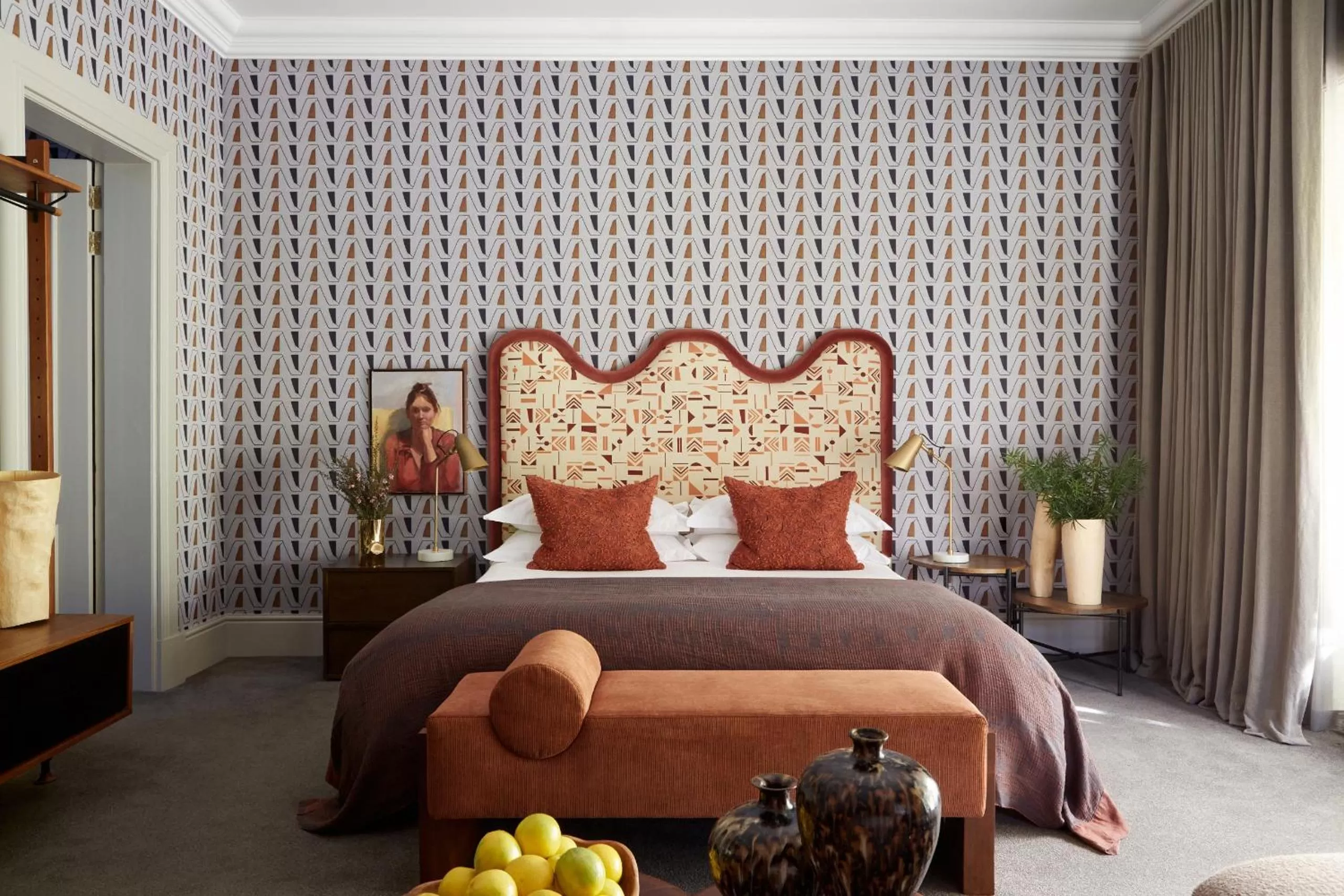 Bed in The Thatch House Boutique Hotel, Hermanus