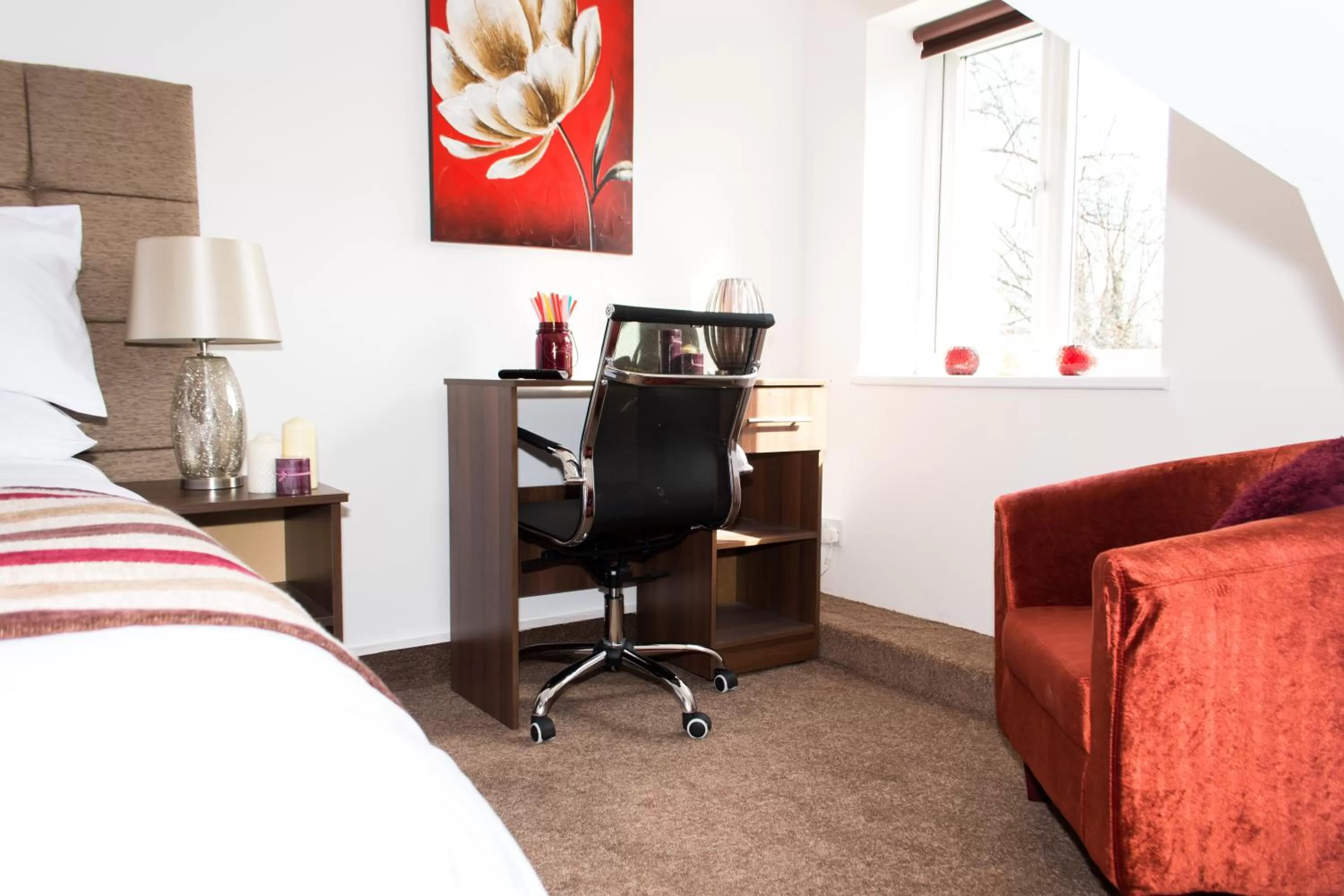 Decorative detail, Bed in Trivelles Mayfair,stockport