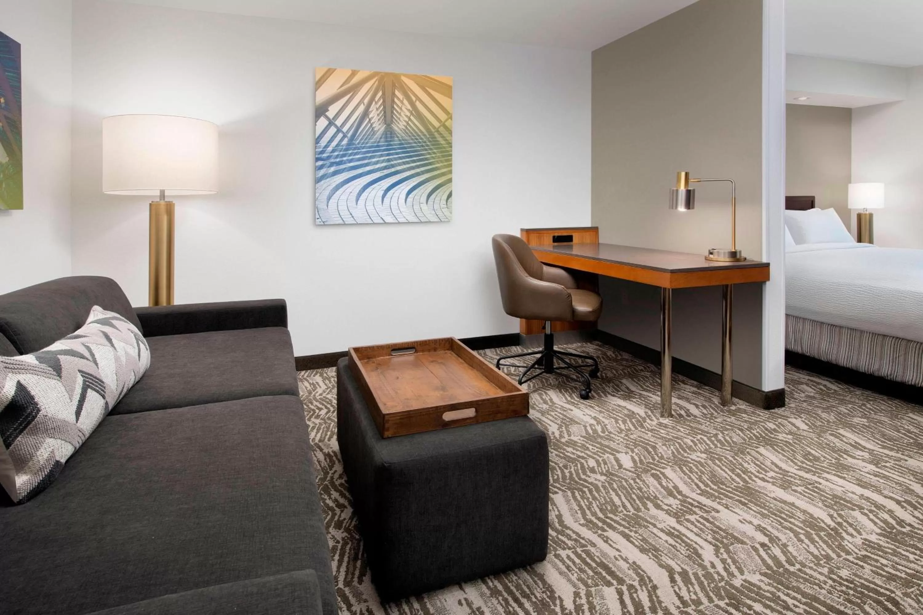 Bedroom, Bed in SpringHill Suites by Marriott Portland Hillsboro