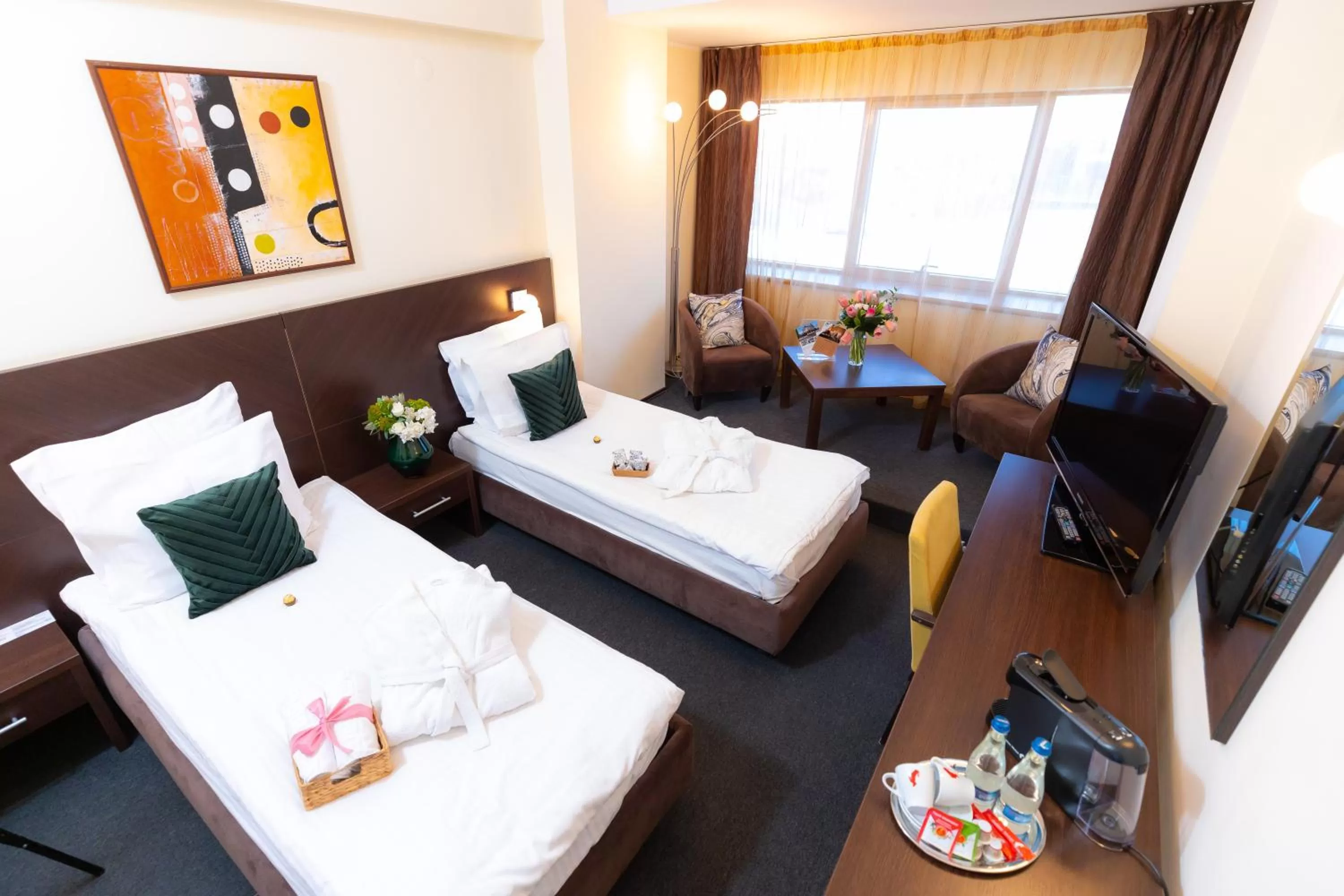 View (from property/room), Bed in Hotel Terra Balneo