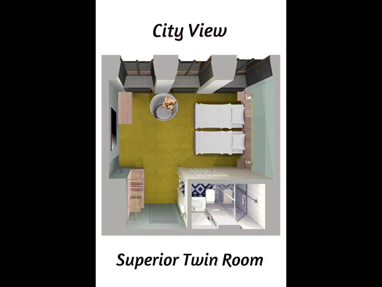 Floor Plan in Four Rooms City