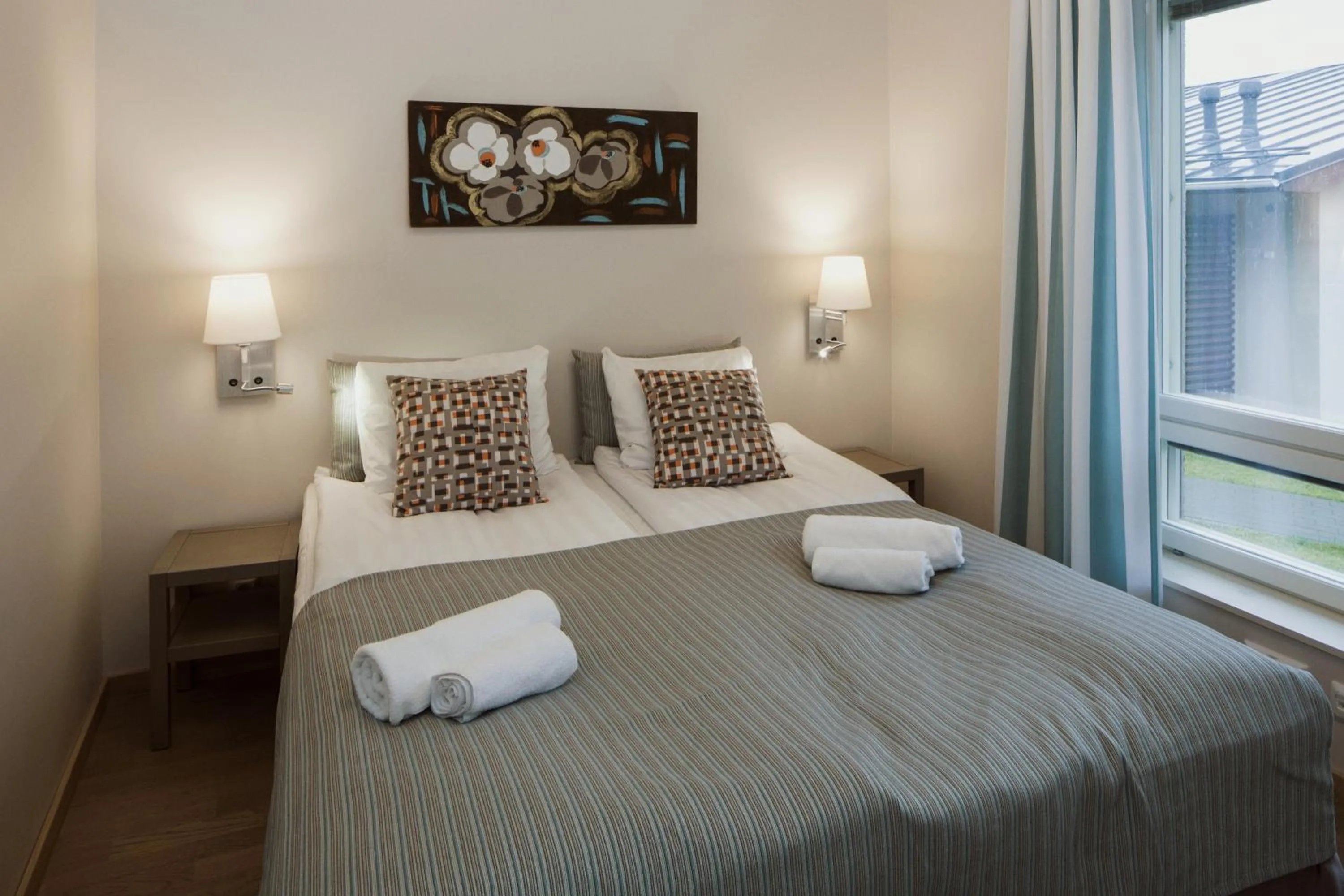 Bed in Holiday Club Saimaa Apartments