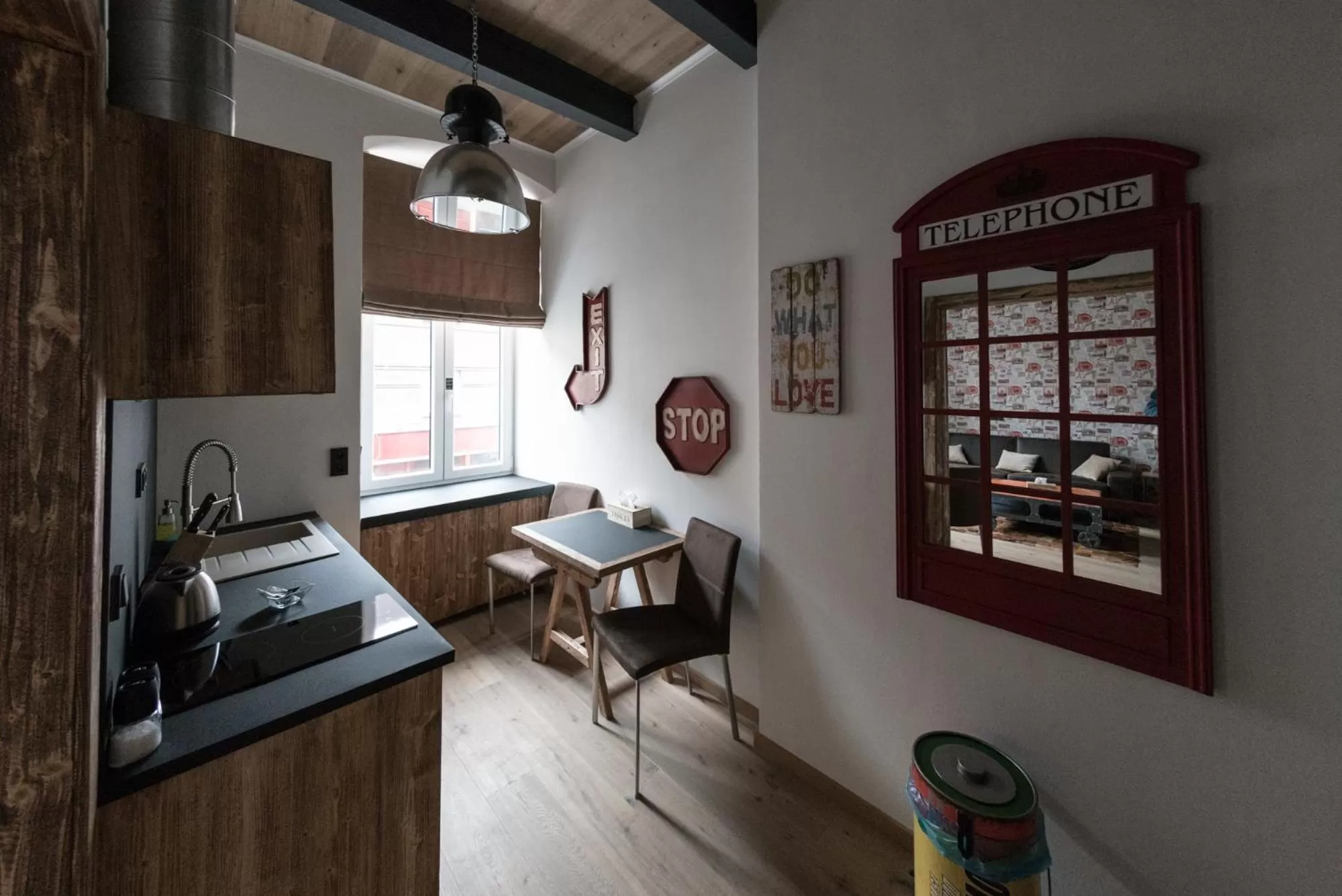 Kitchen or kitchenette in Hotel Plzeň