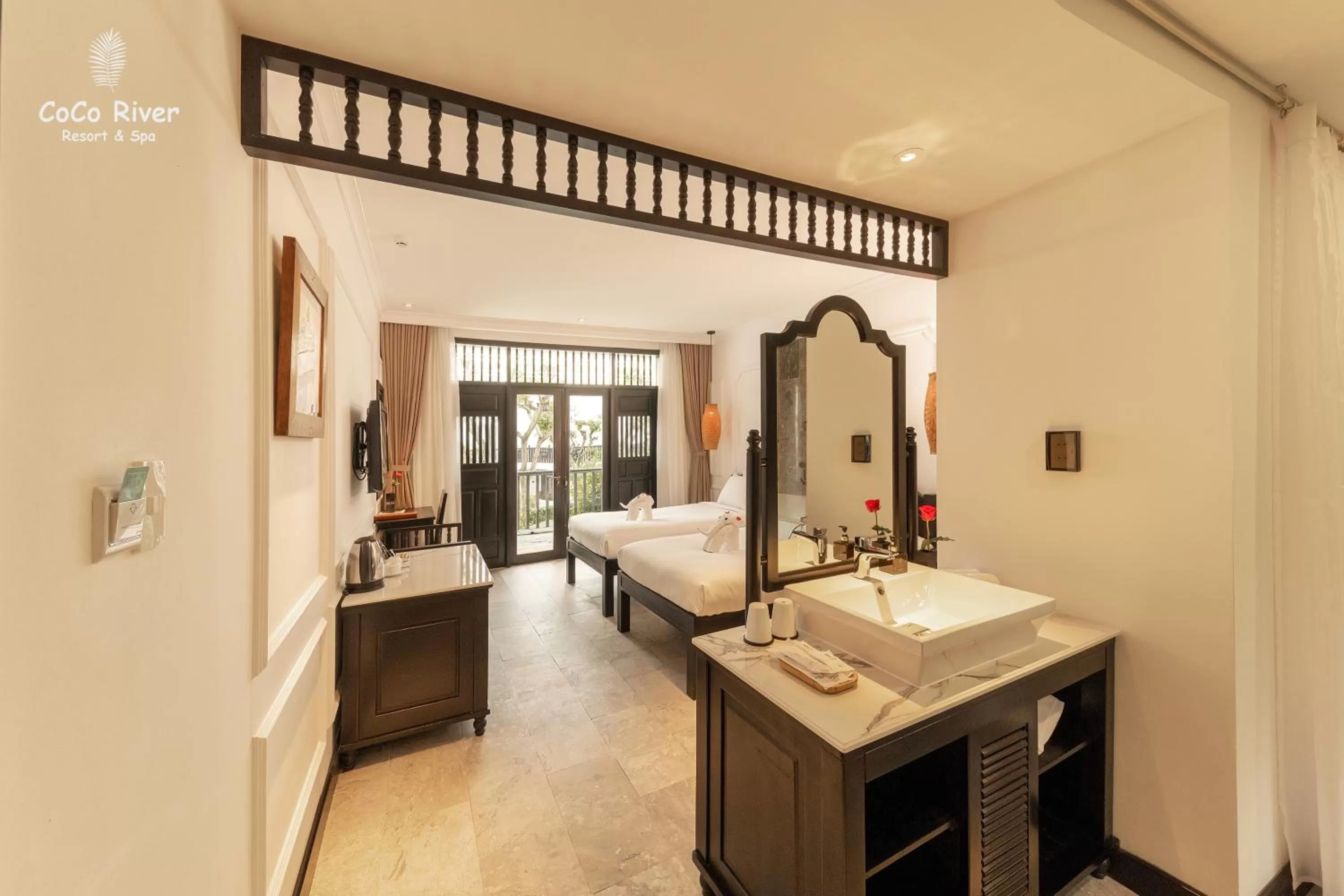 Bed in Hoi An Coco River Resort & Spa