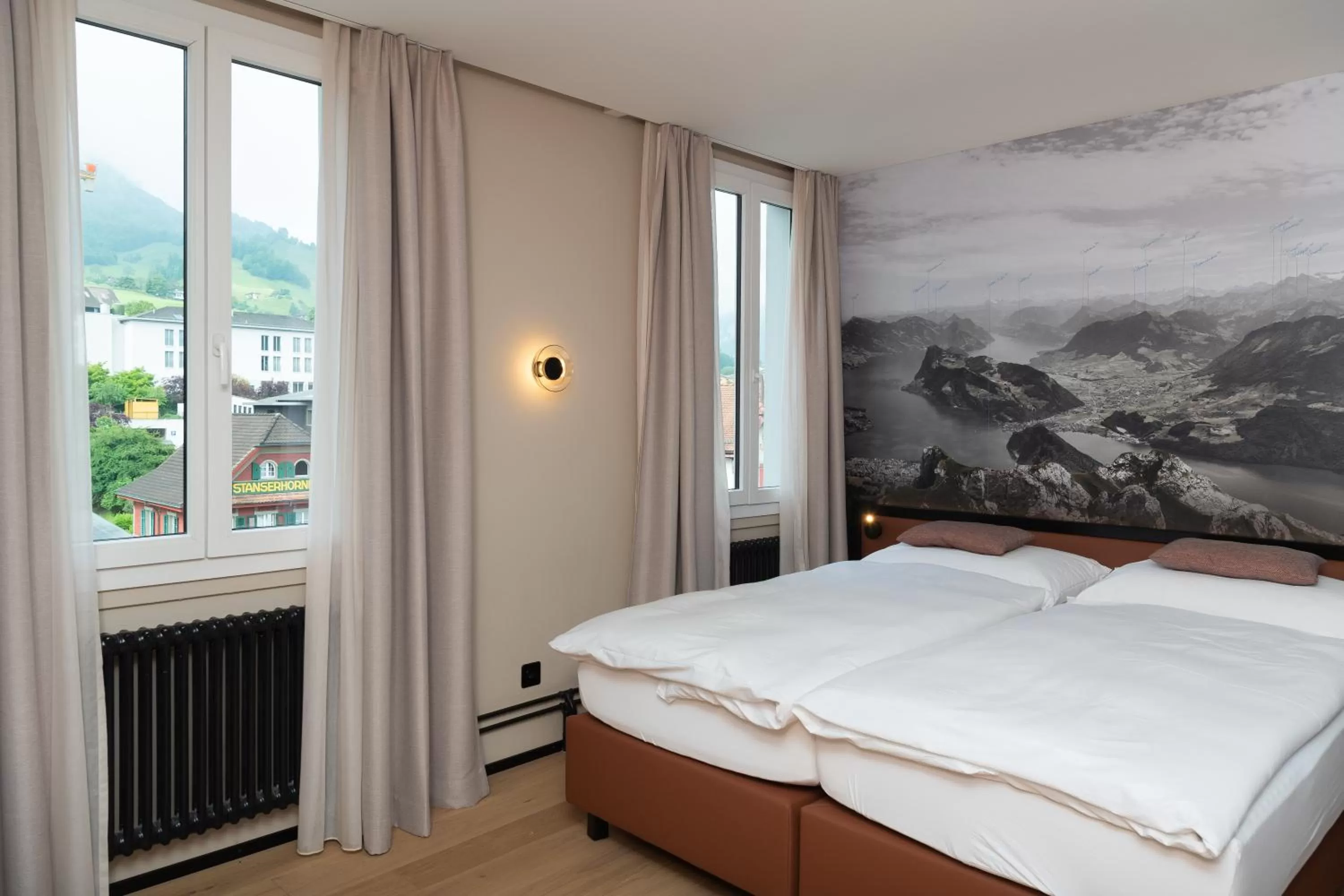 Photo of the whole room, Bed in Boutique Hotel Stanserhof