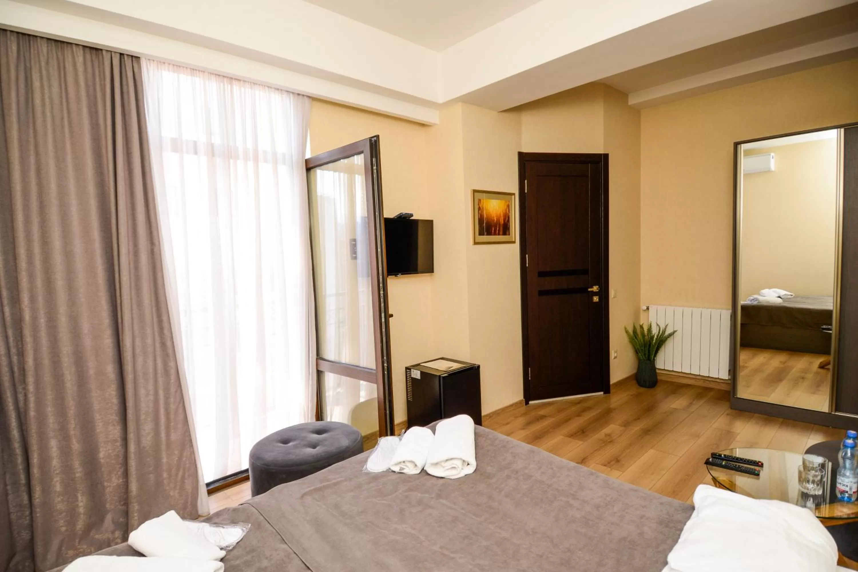 Seating area, Bed in Hotel Avlabari Terrace