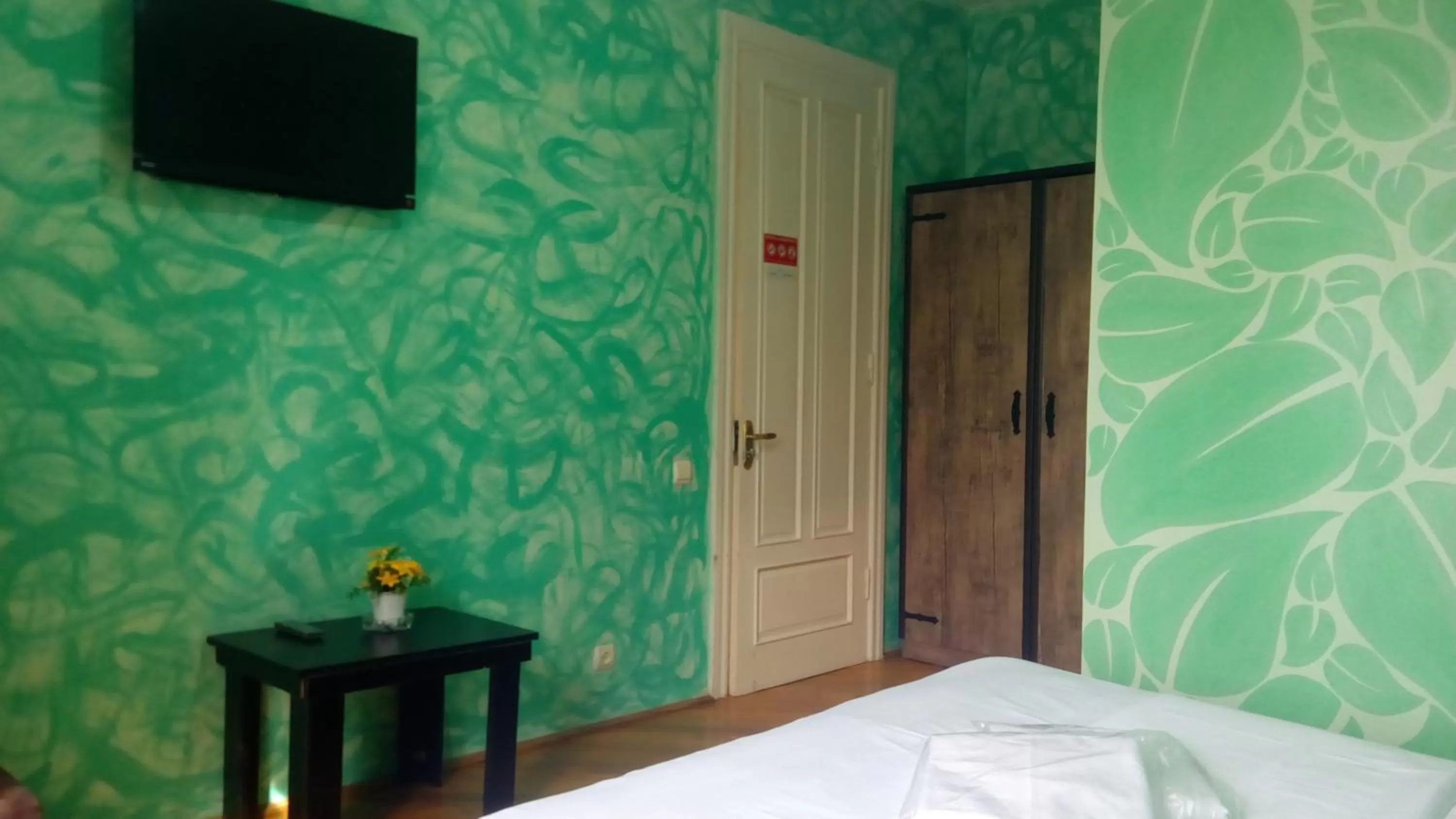 Bed, TV/Entertainment Center in Hotel Isani