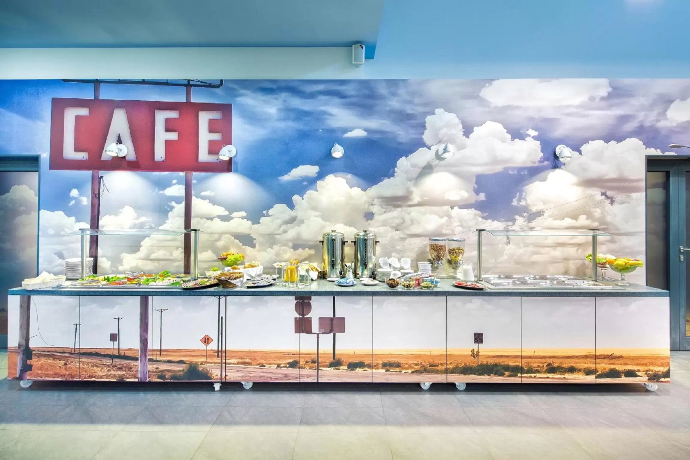 Buffet breakfast in Automobil Hotel