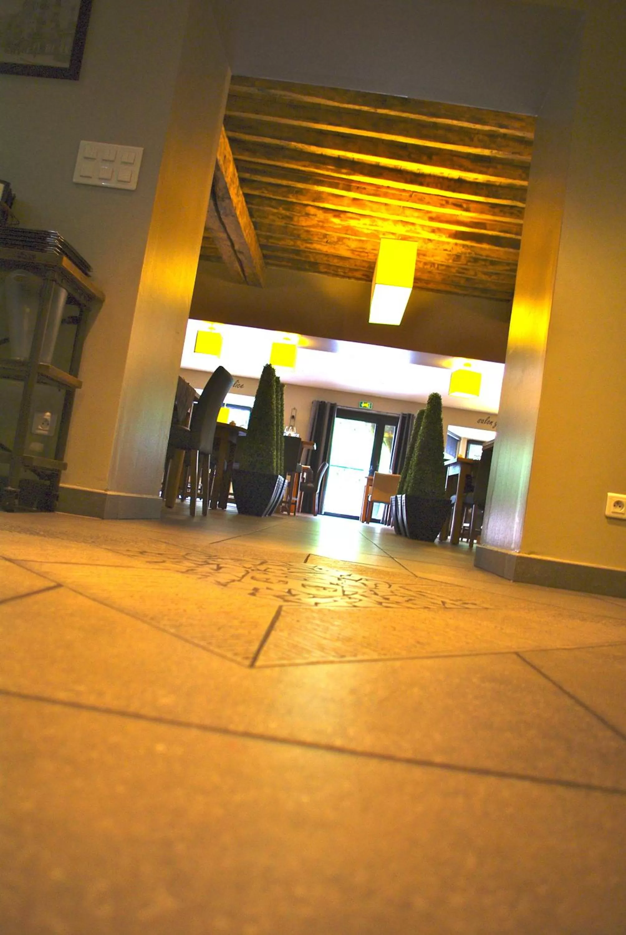 Decorative detail in Logis Hôtel Burnichon