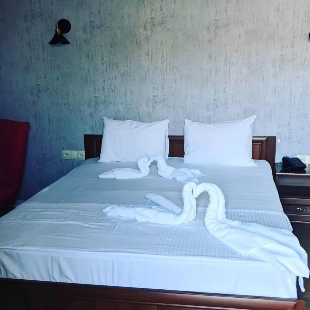 Bed in Hotel Kalanga