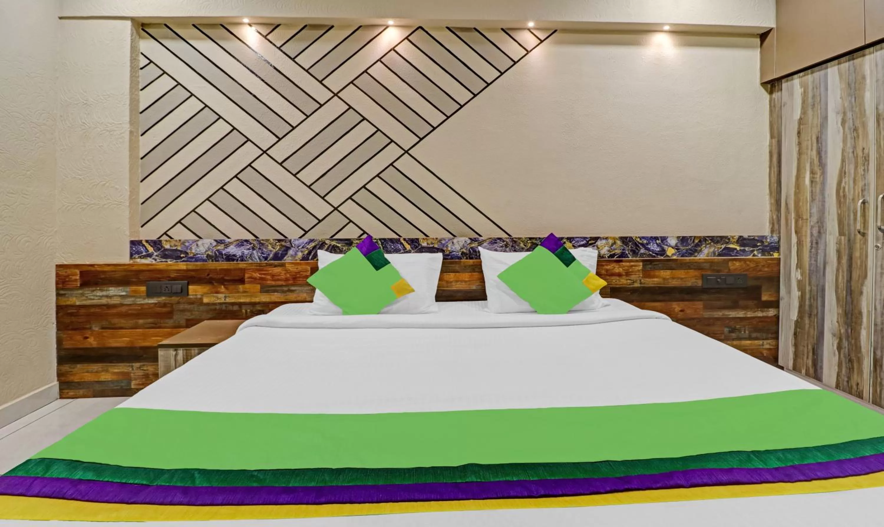 Bedroom, Bed in Treebo Seabreeze Comforts