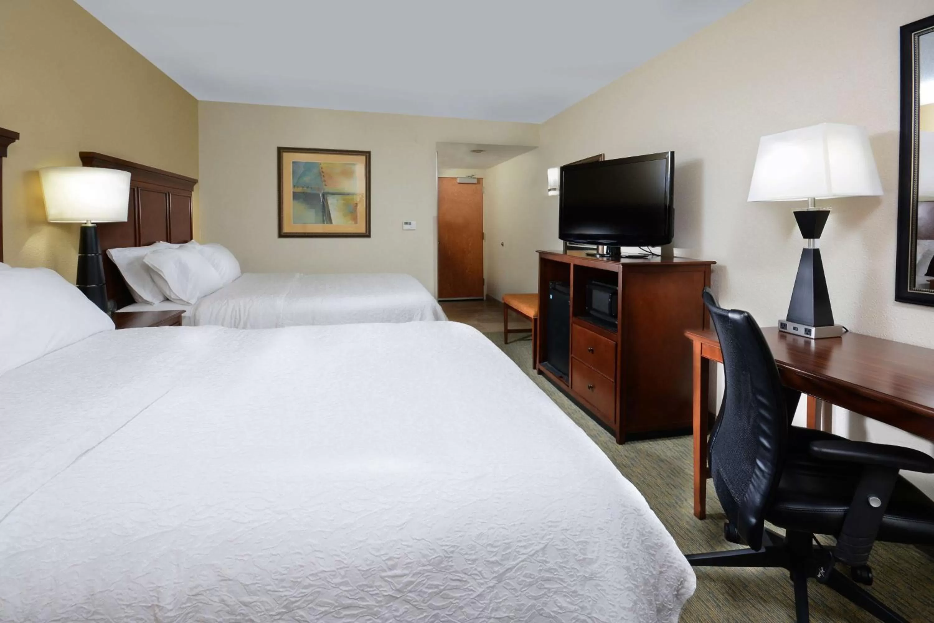Bed in Hampton Inn Raleigh/Durham Airport