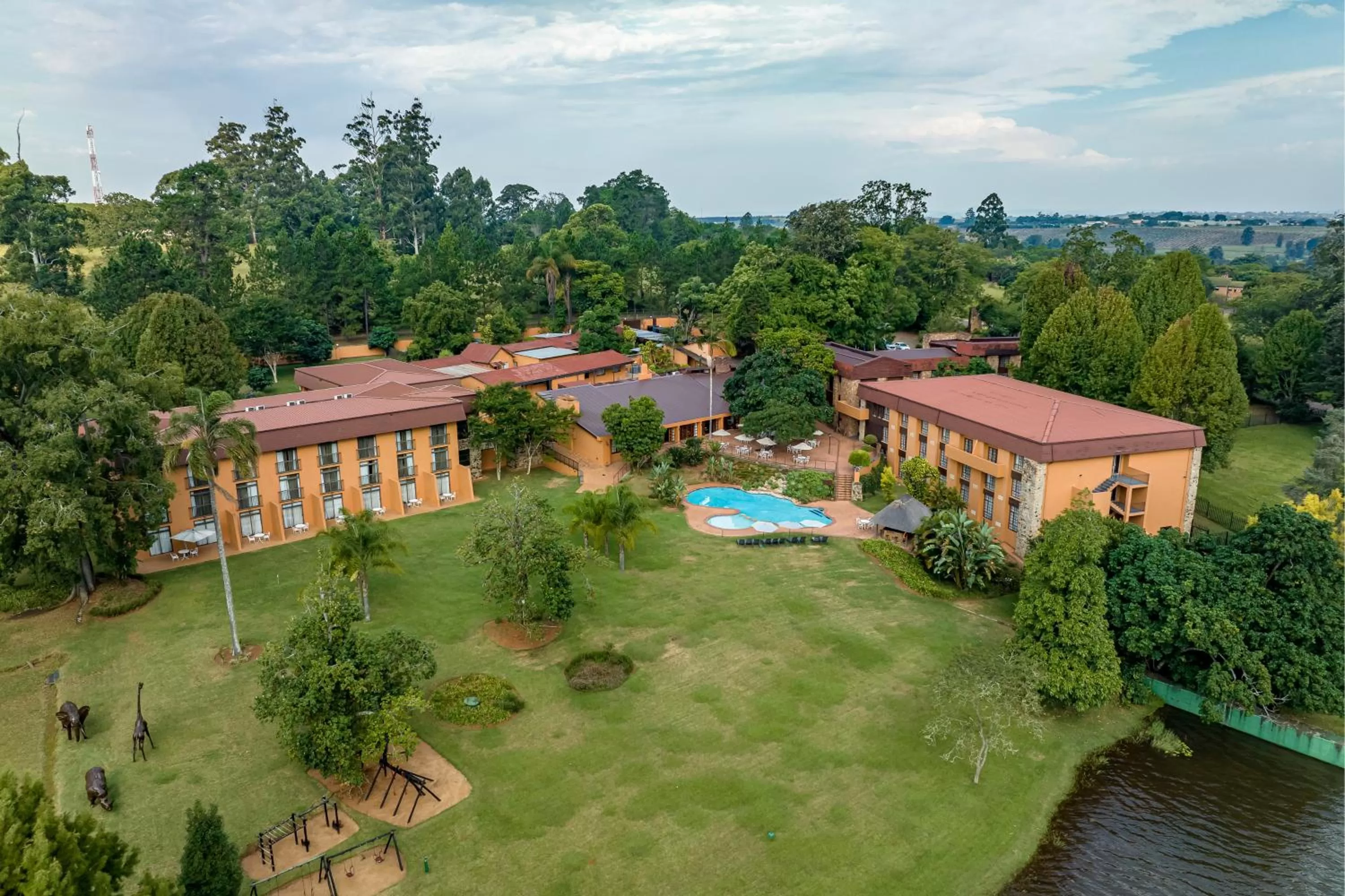 Property building in African Sky Hotels - Pine Lake Inn