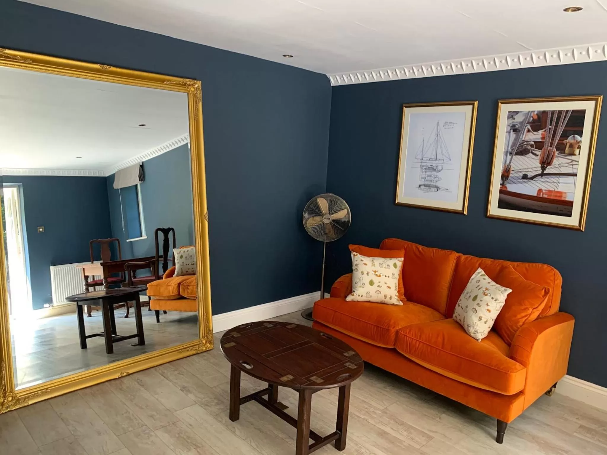 Living room in Boscundle Manor