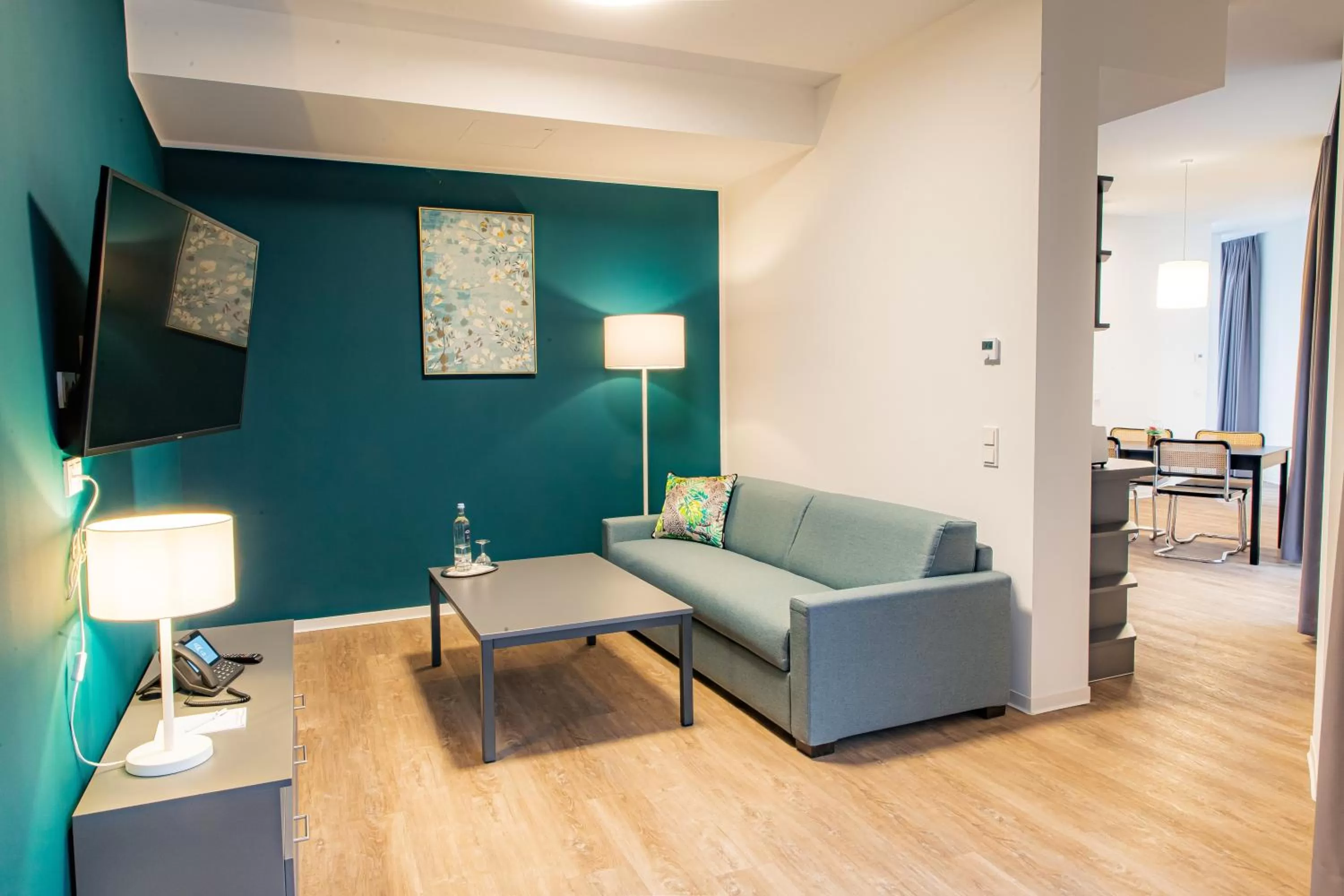 Living room in Das ELB Boardinghouse Hotel Restaurant