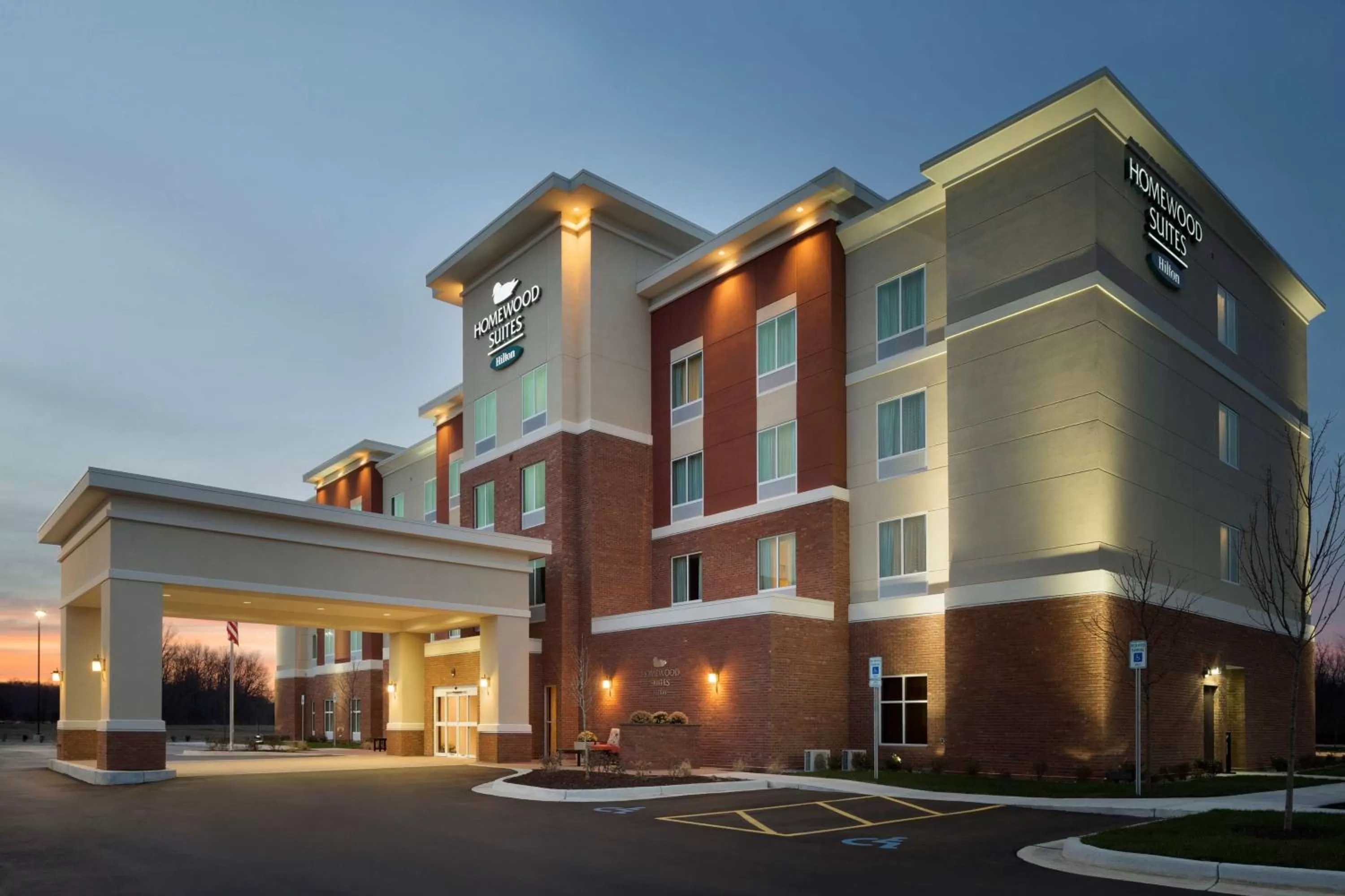 Property building in Homewood Suites by Hilton Kalamazoo-Portage