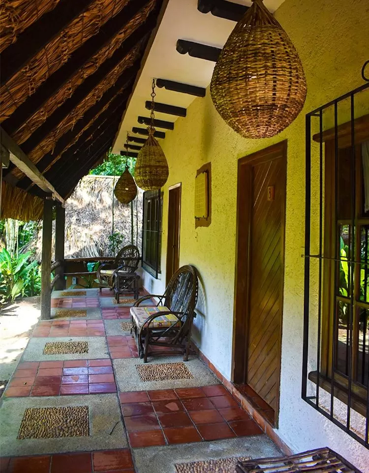 Patio in Hotel Maya Bell