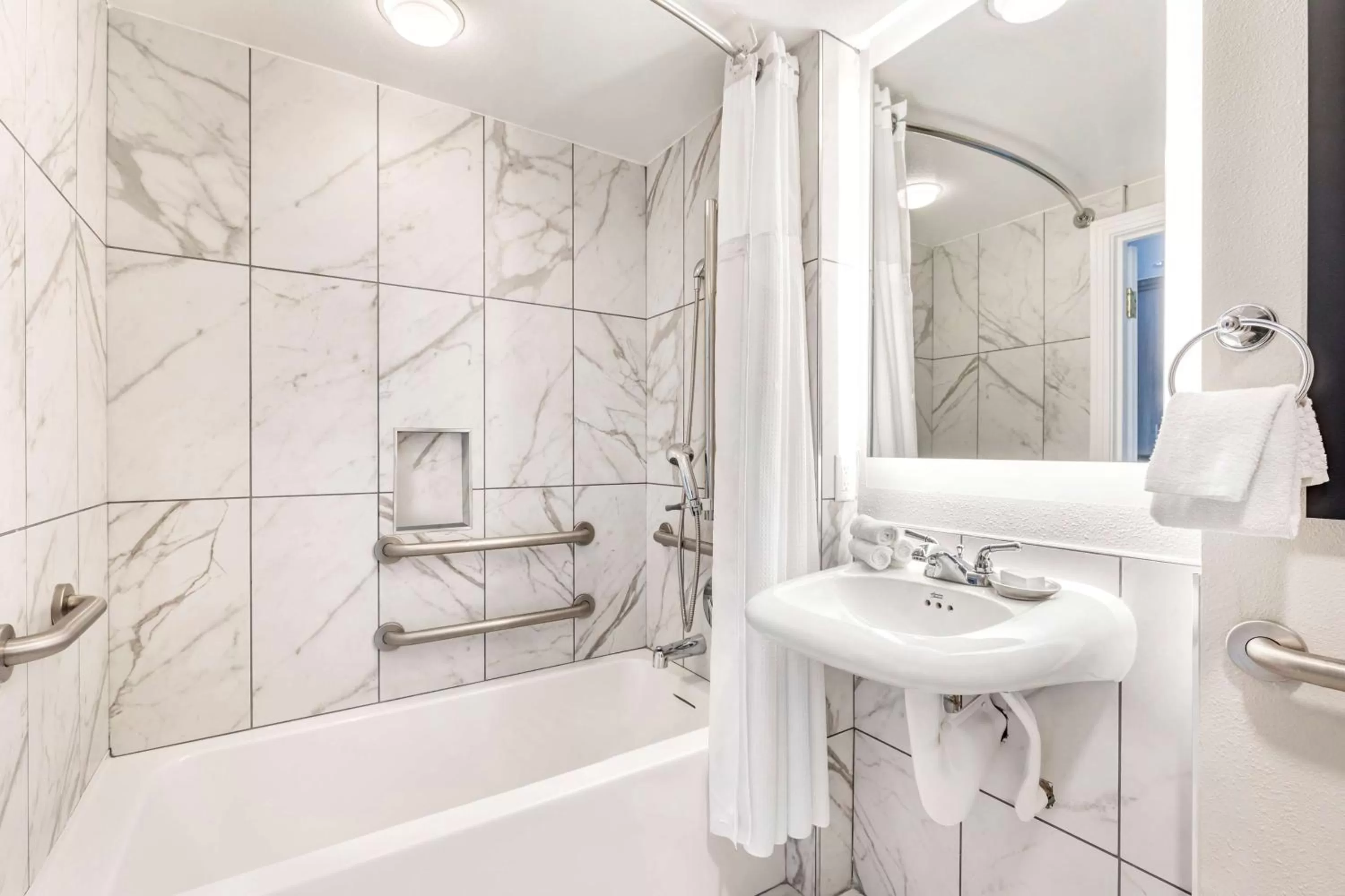 Bathroom in Hilton Grand Vacations Club on the Las Vegas Strip