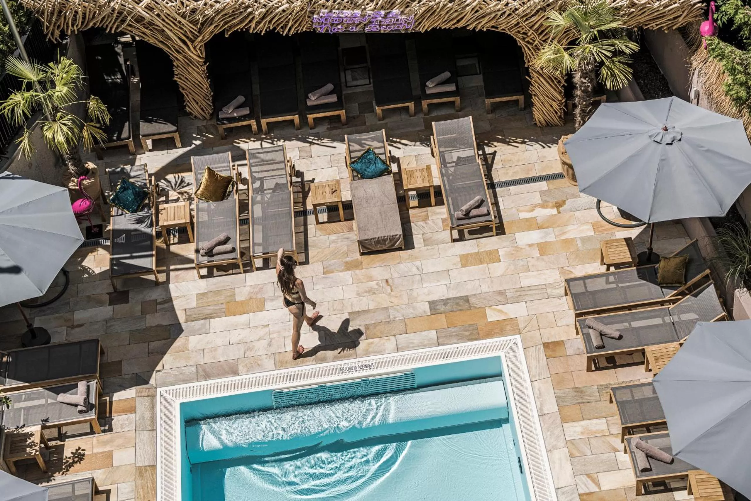 Pool view in Alpine Hideaway ZILLERTALERHOF - 4 Sterne Superior