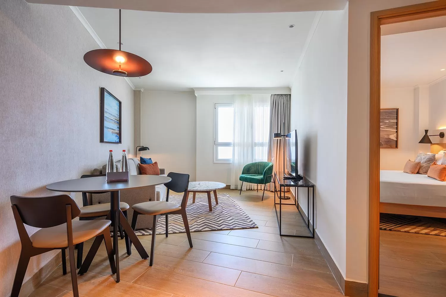 Living room in Sea Tower by Isrotel Design