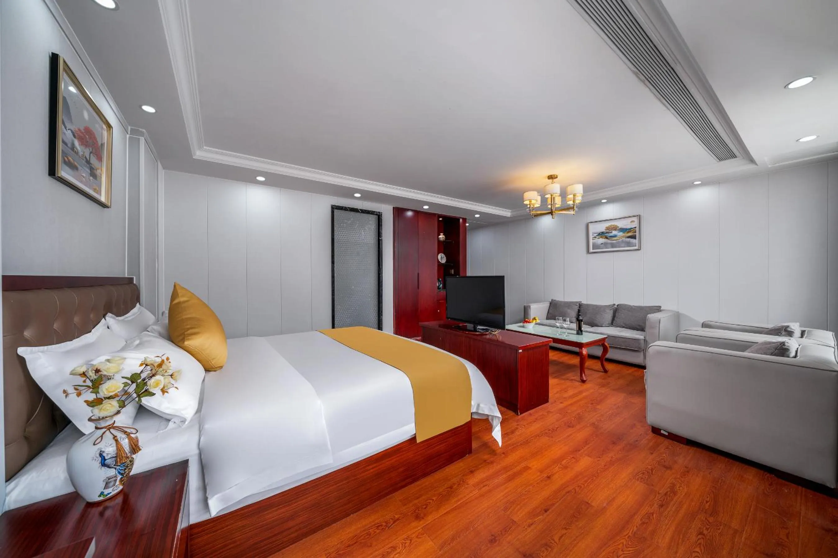 Bed in Guangzhou Shi Liu Hotel