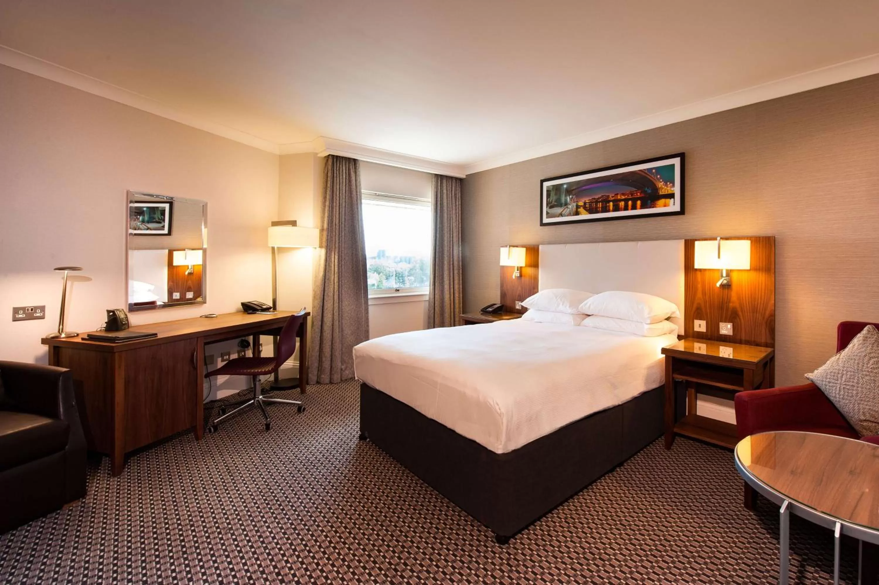 Bedroom, Bed in Doubletree By Hilton Glasgow Strathclyde