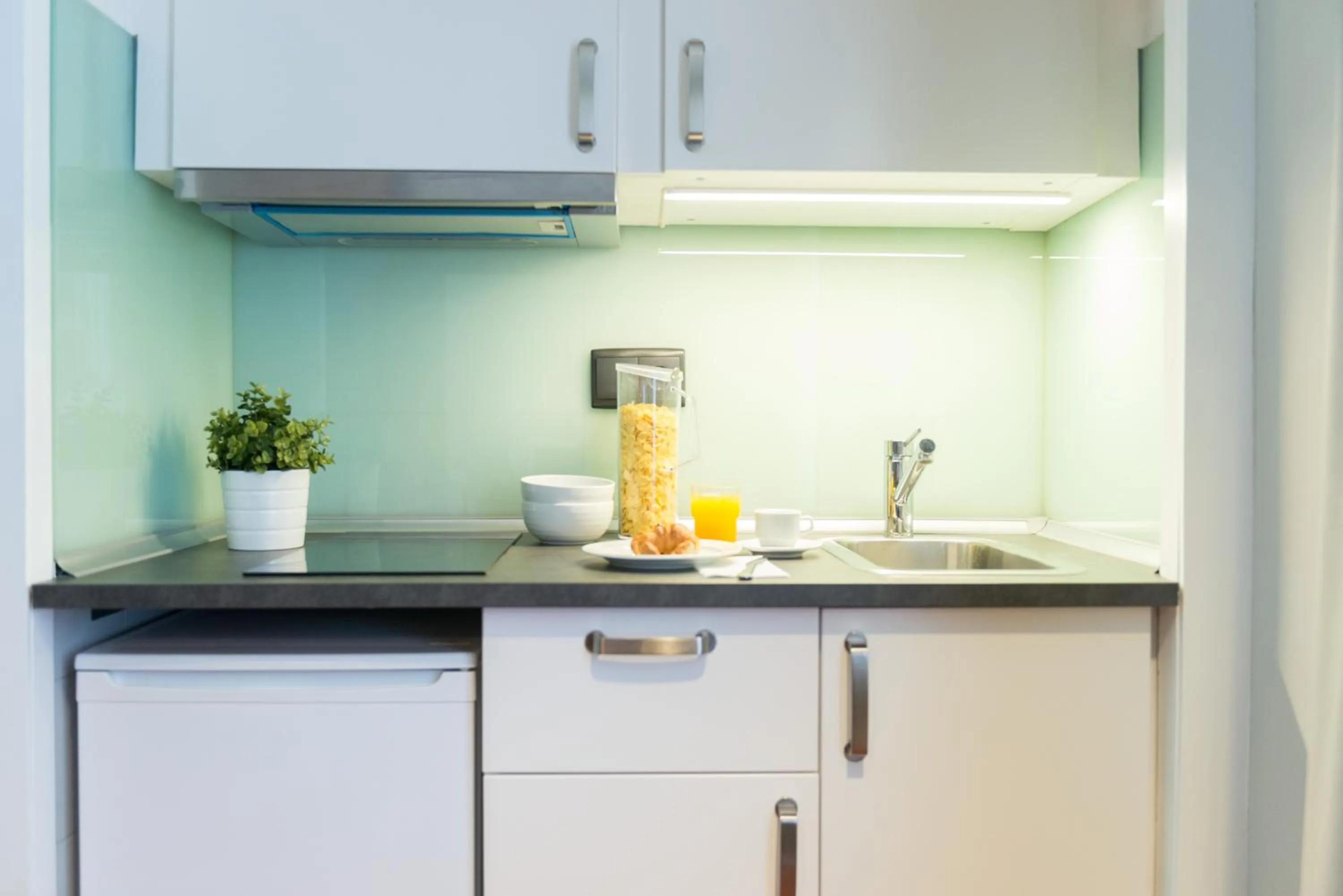 Kitchen or kitchenette in Senator Barcelona Apartments