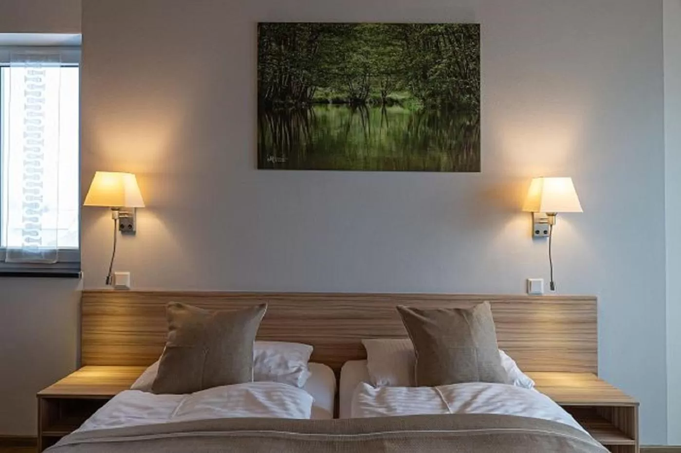 Bed in Hotel Fränkischer Hof