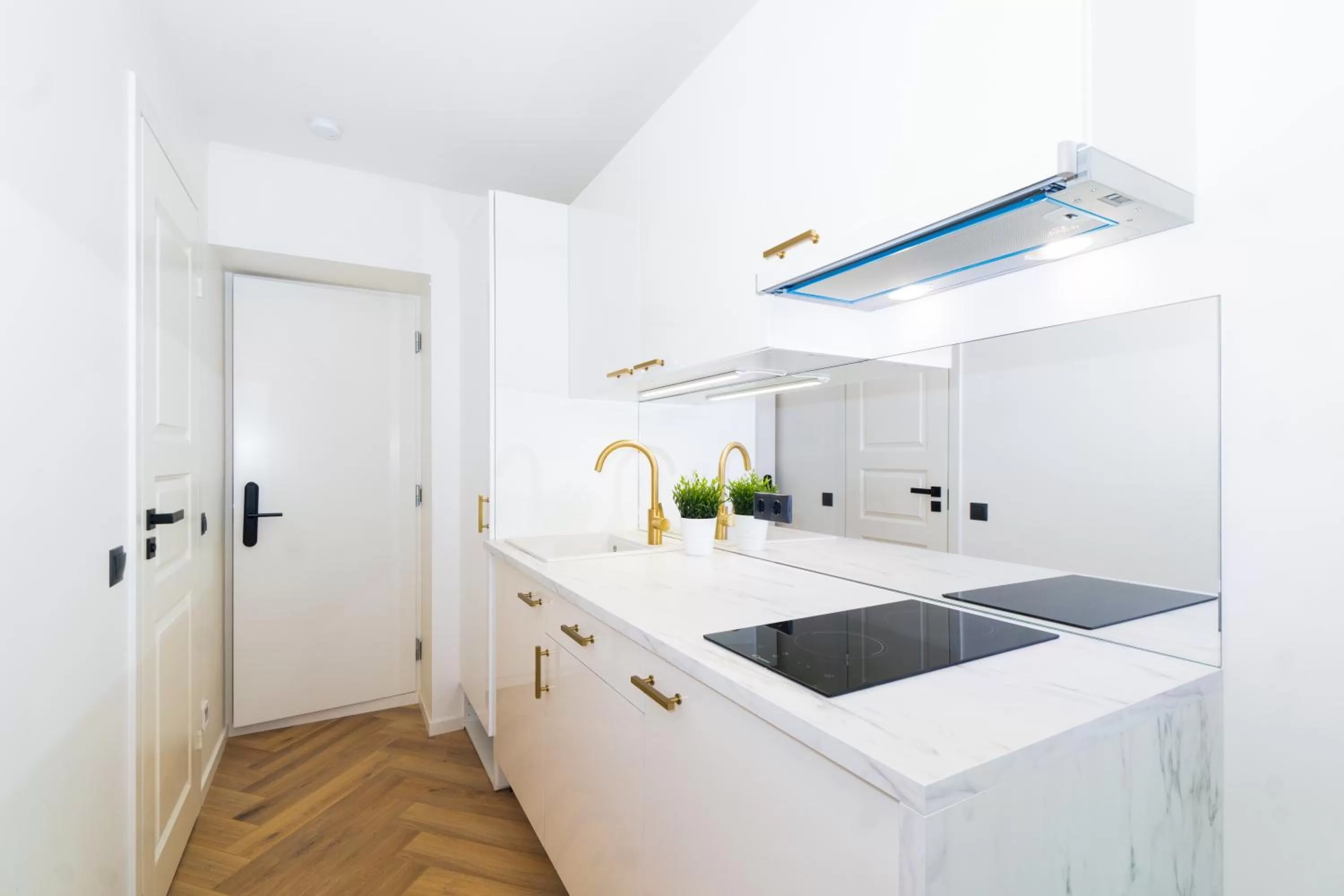 Kitchen or kitchenette in Tallinn Airport Studios by Revalhome