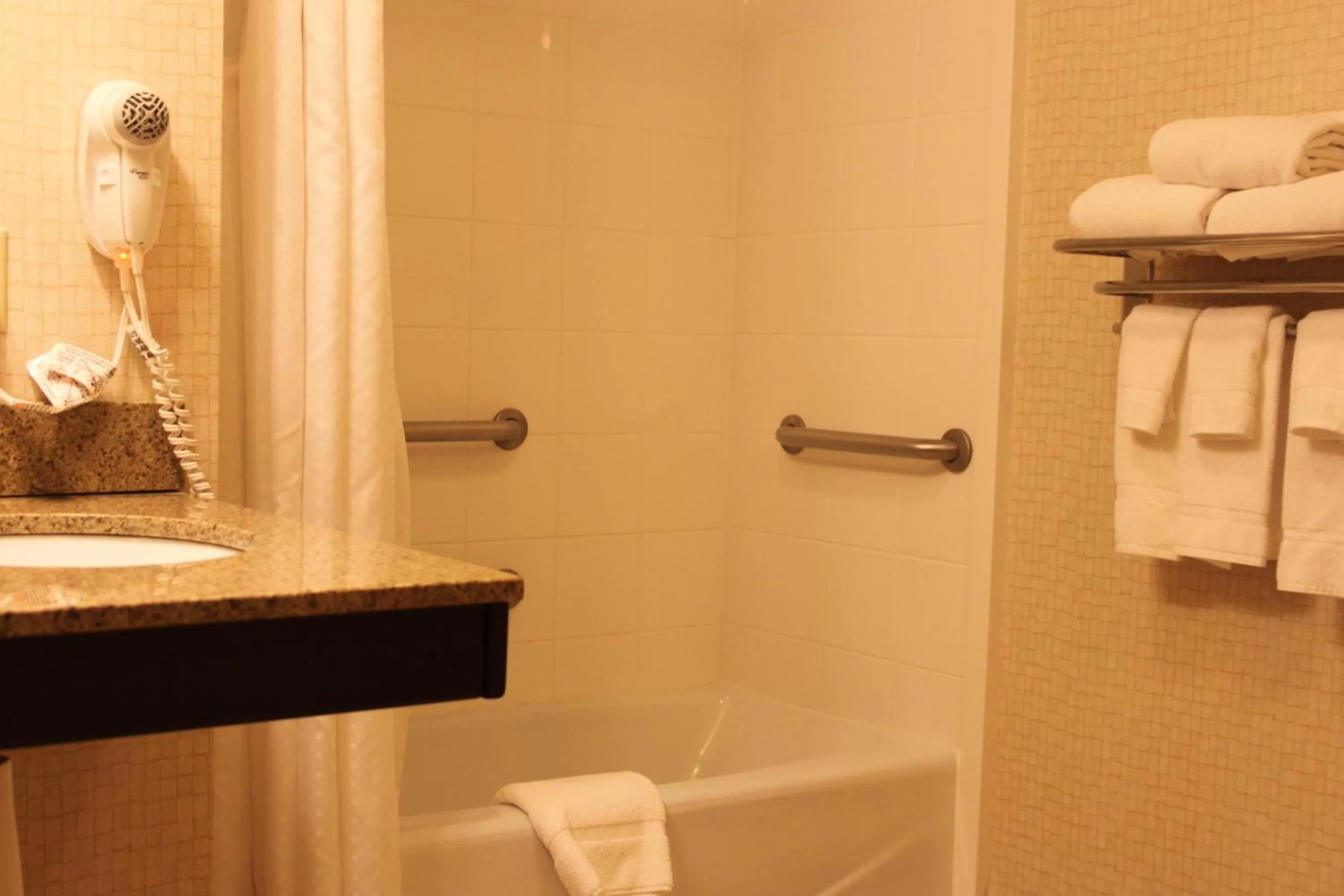 Bathroom in Clarion Inn Elmira-Horseheads