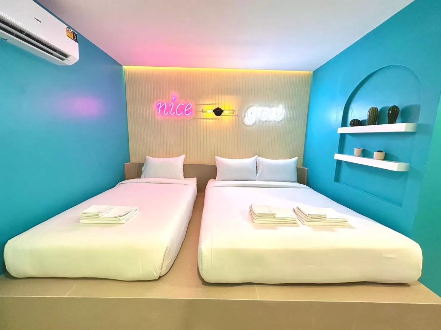 Bed in Ascella Bangkok Hotel