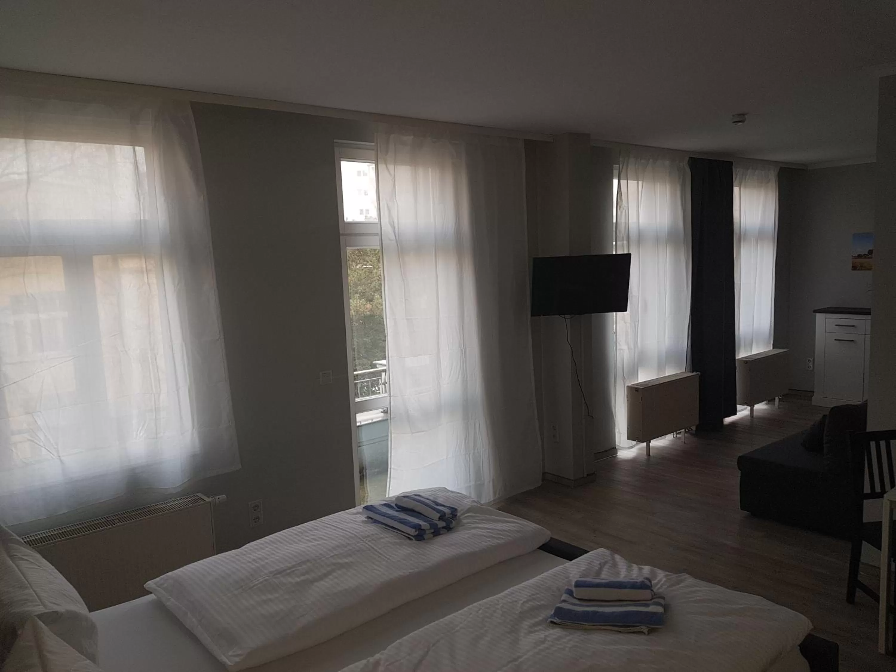 Bed in Appartement-Hotel Rostock