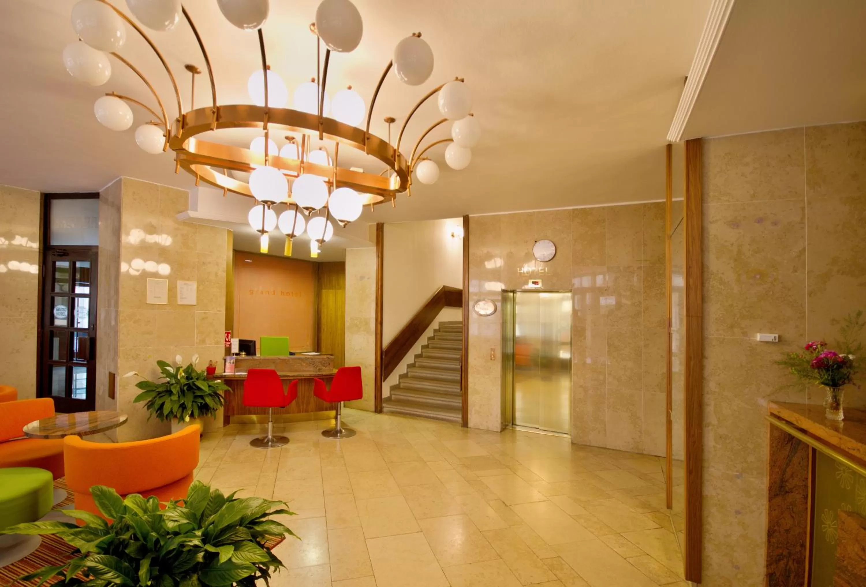 Lobby or reception in Grandhotel Garni