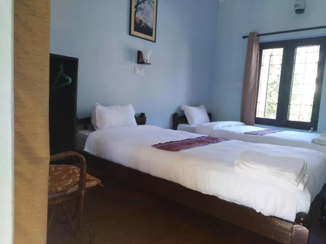 Bed in Yeti Guest House