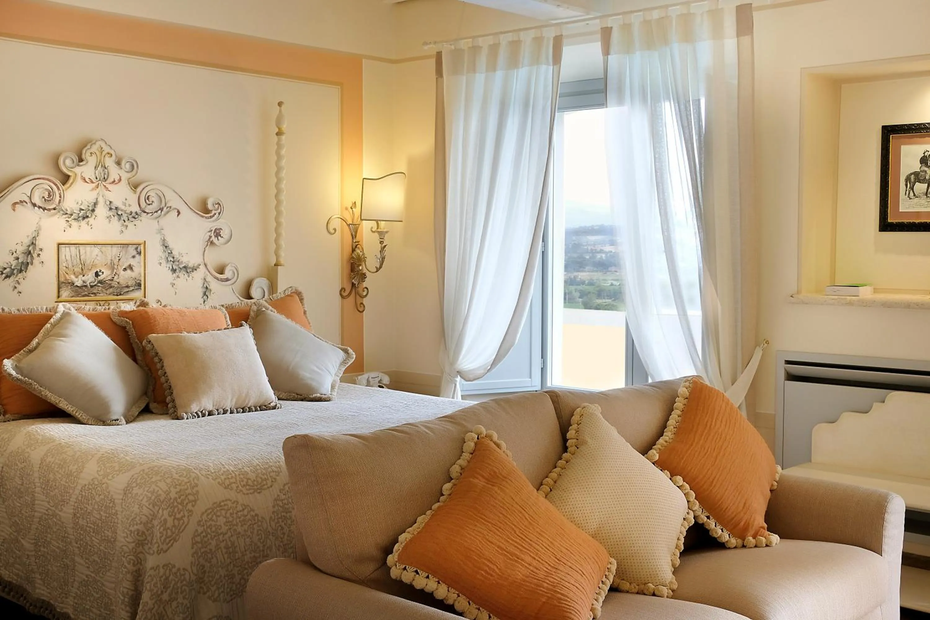 Bed in Il Falconiere Relais & Spa