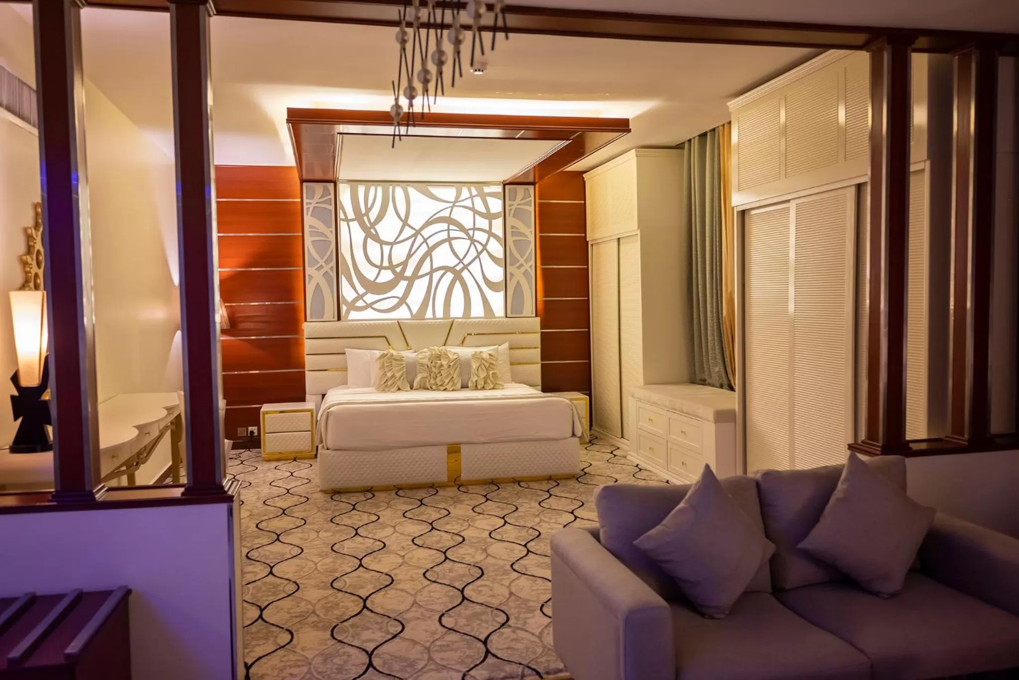 Bed in Meral Crown Hotel