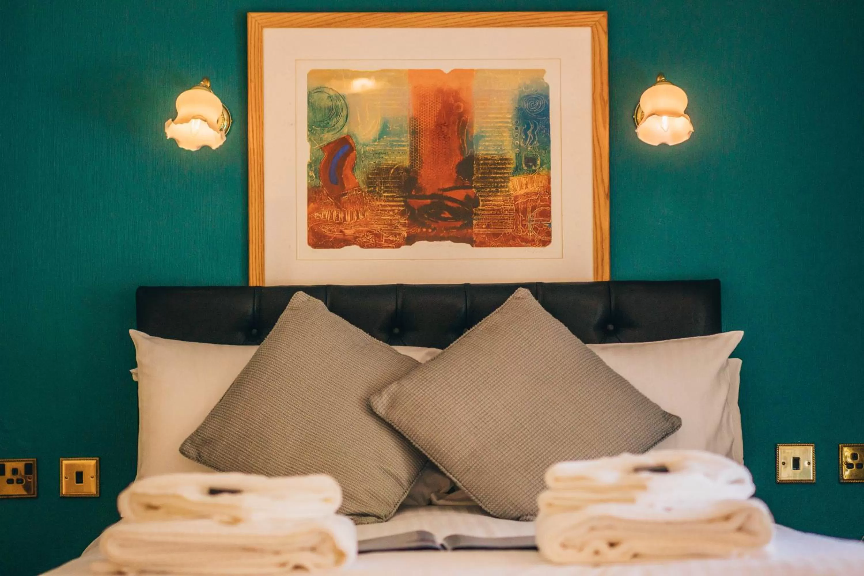 Bed in Tynycornel Hotel