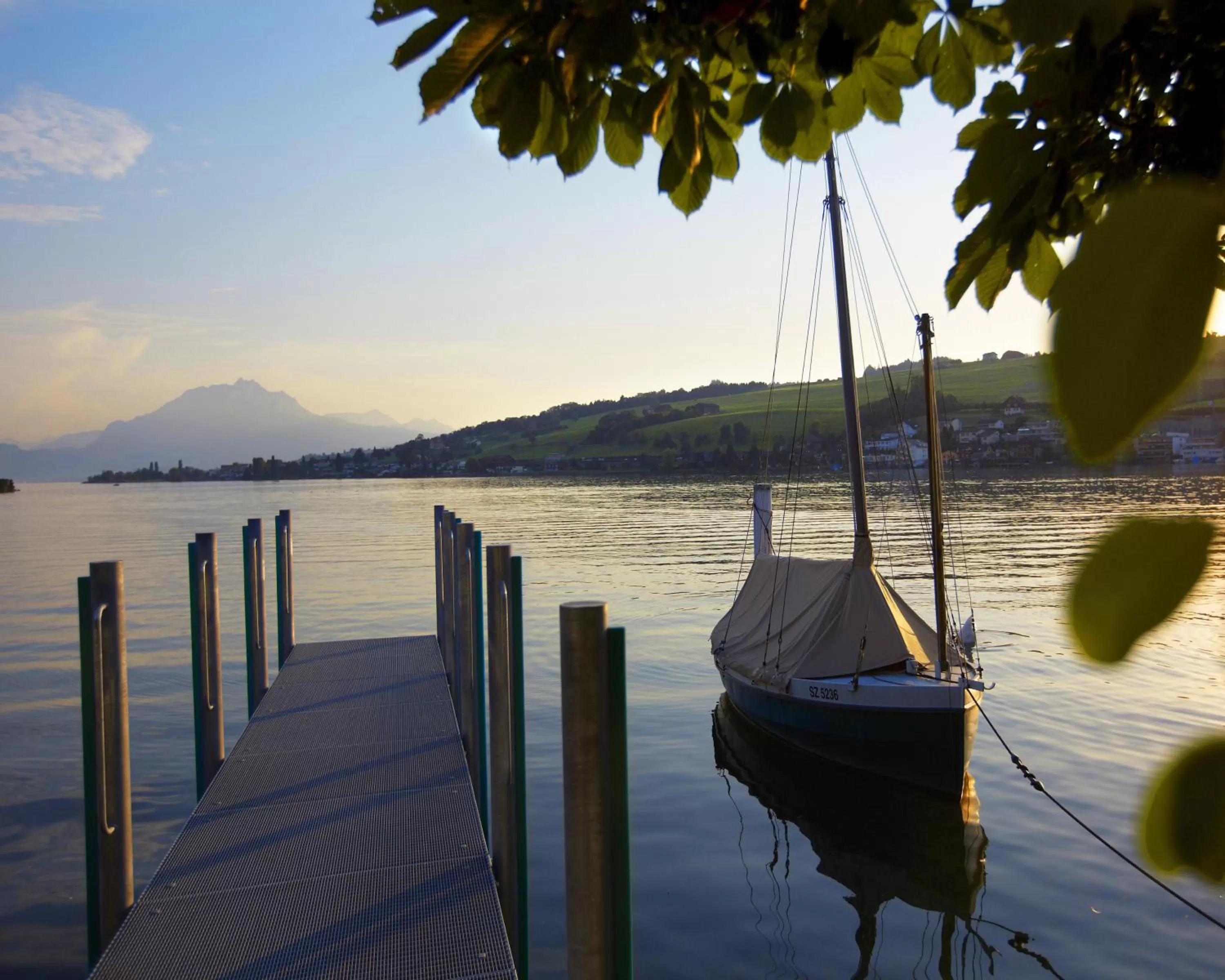 Lake view in Hotel Restaurant Seehof