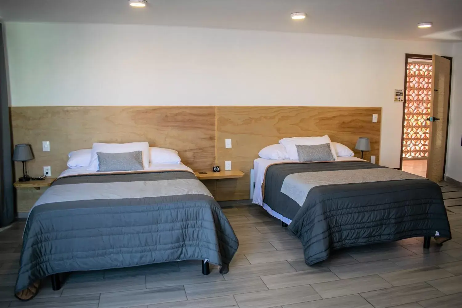 Double Room with Two Double Beds in Hotel Ciclovía & Terraza Double Room with Two Double Beds in Hotel Ciclovía & Terraza