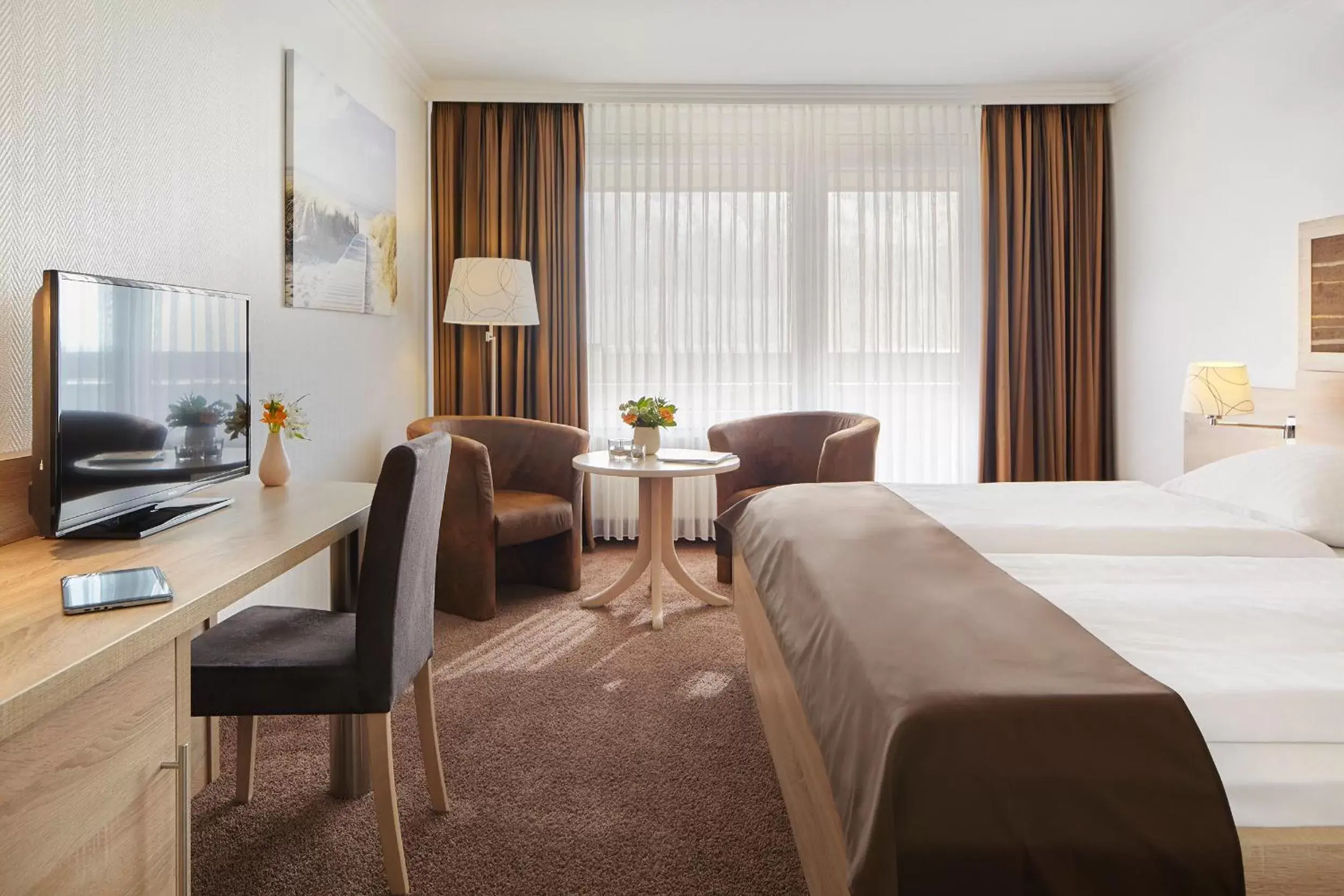 Superior Double Room with Balcony and Sea View in nordica Hotel Friesenhof Superior Double Room with Balcony and Sea View in nordica Hotel Friesenhof