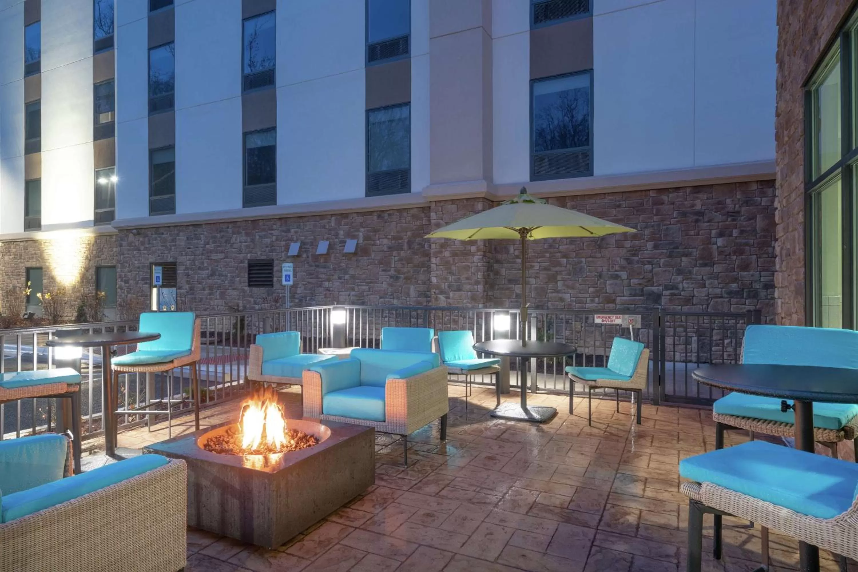 Patio in Hampton Inn Weston, WV