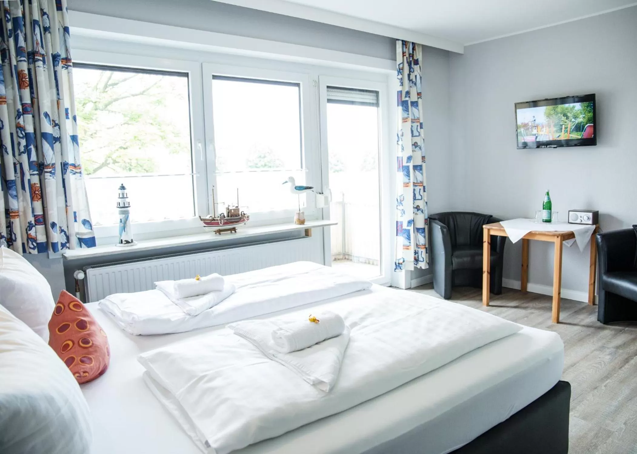 Bed in Hotel Tum Stüürmann