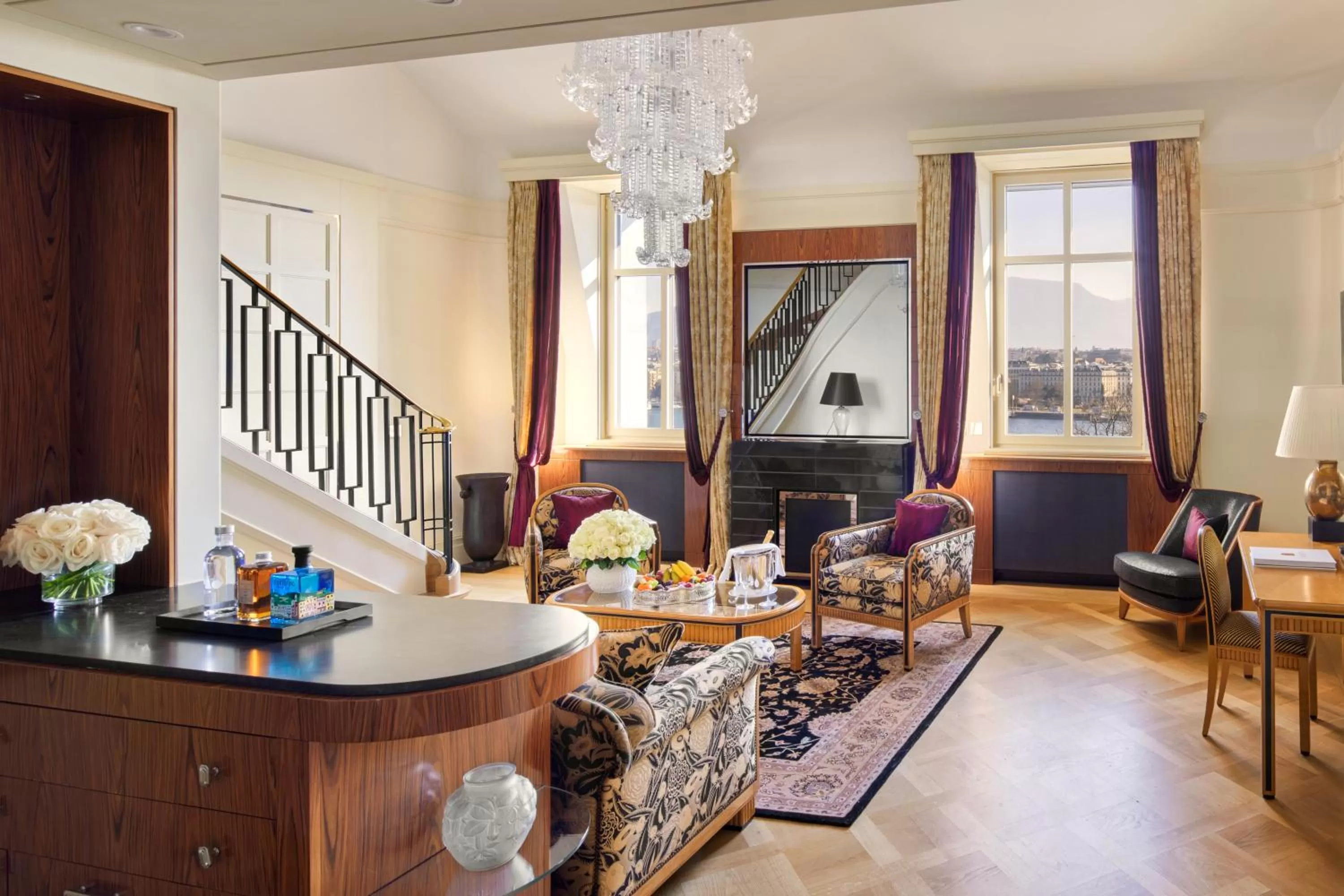 Living room in Beau-Rivage Genève