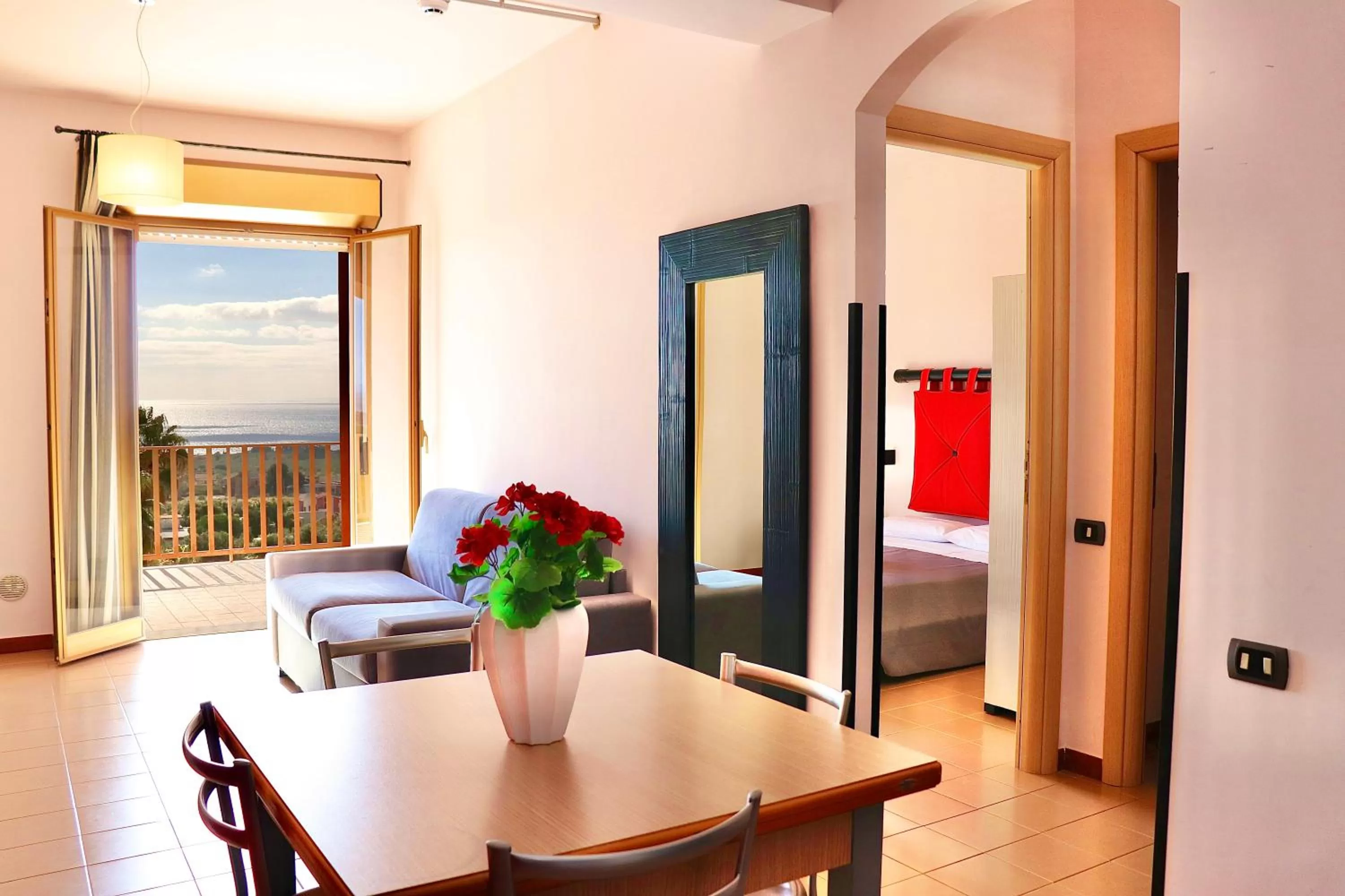 View (from property/room), Bed in Aparthotel Isabella