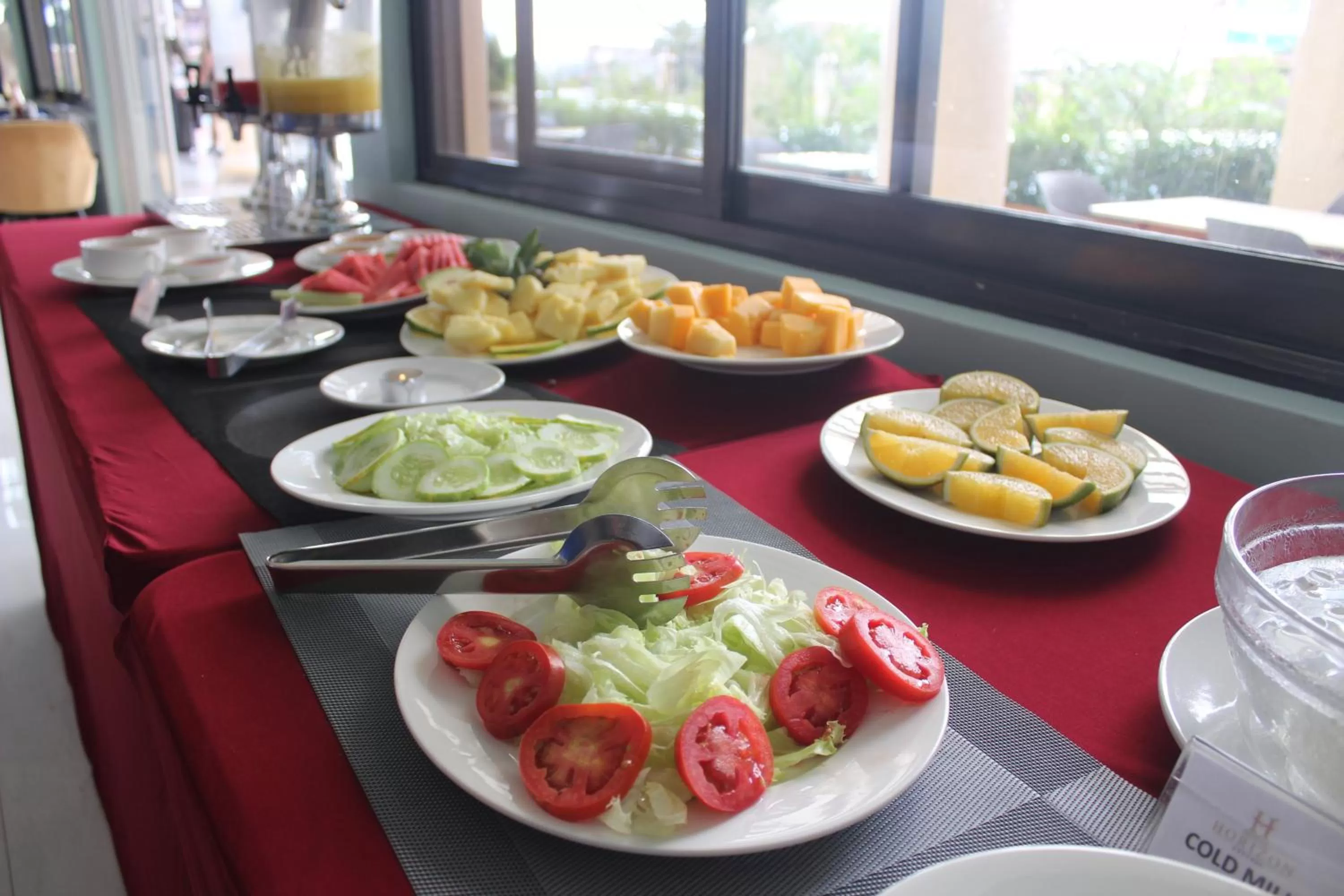 Continental breakfast in Hotel Horizon Entebbe