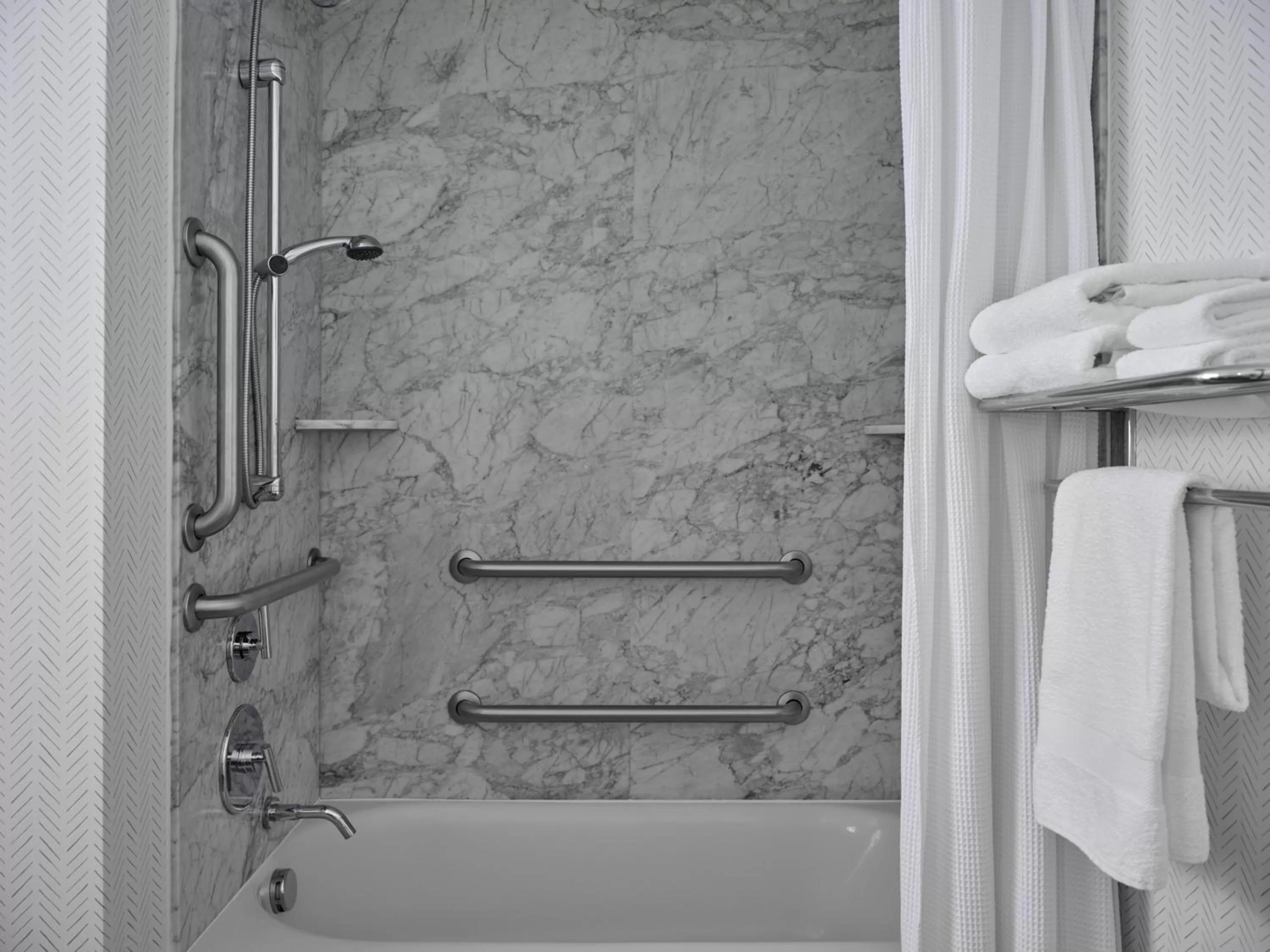 Bathroom in Six South St. Hotel