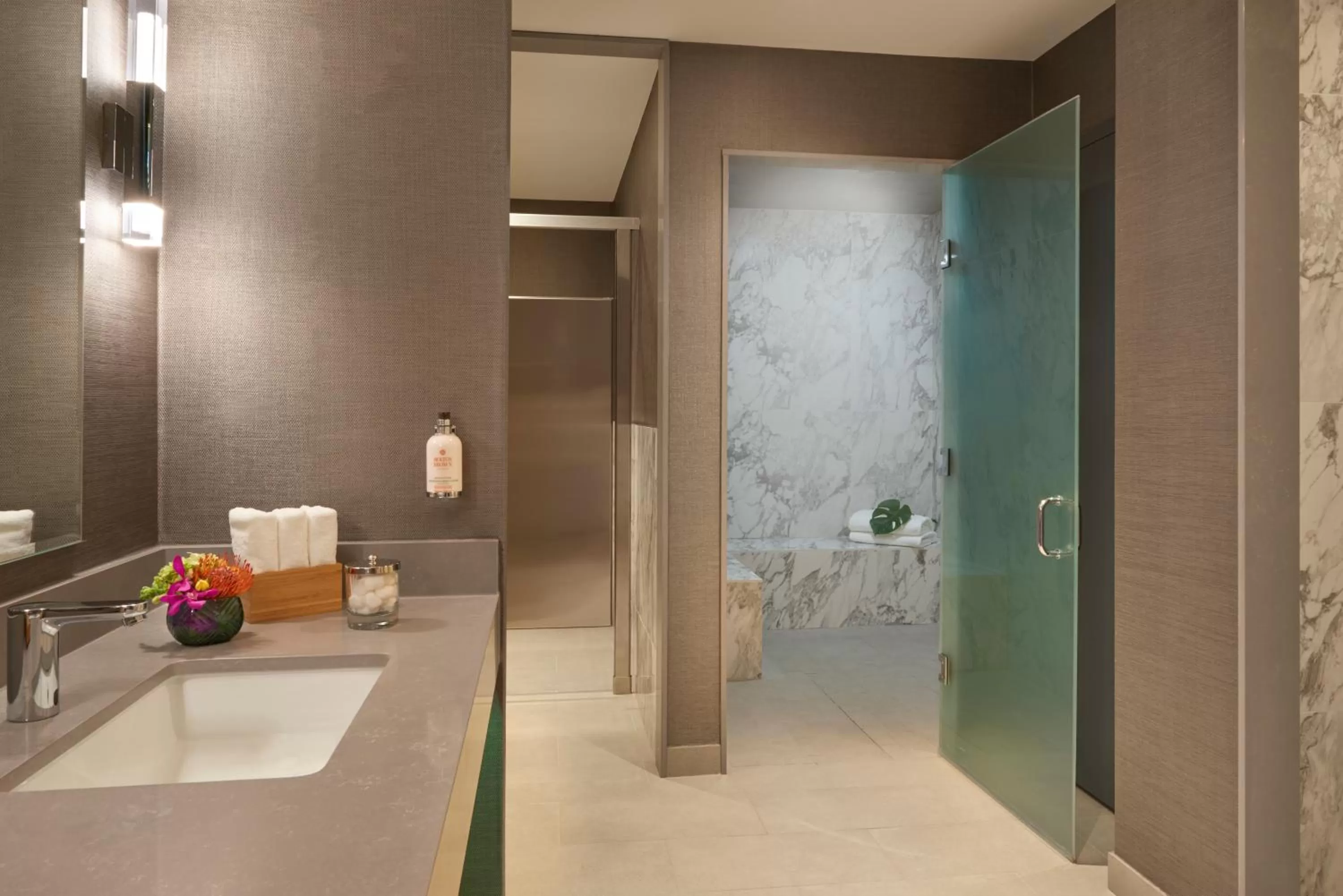 Steam room in SoHo Hotel Toronto